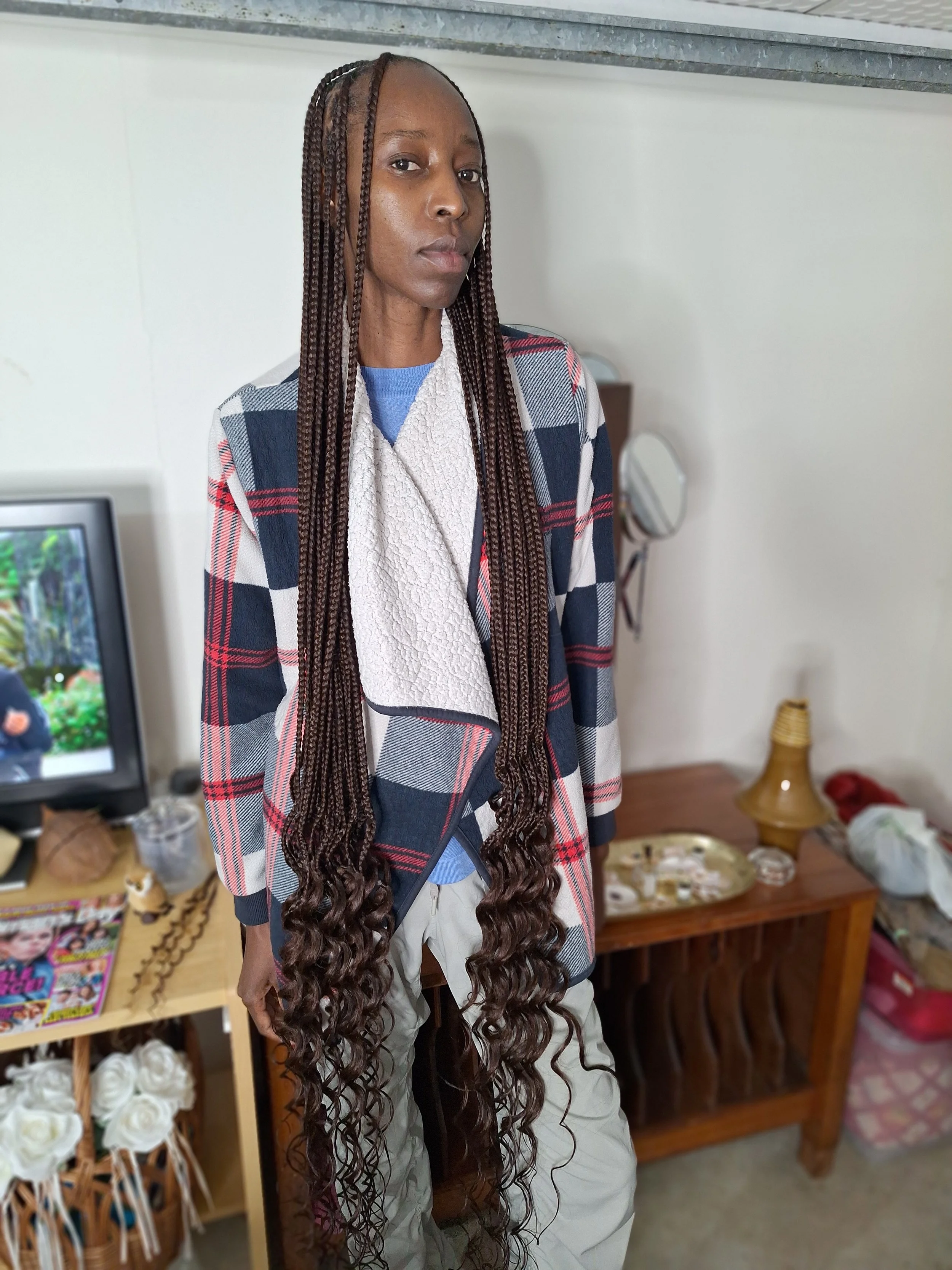 Custom Knotless Knee Length