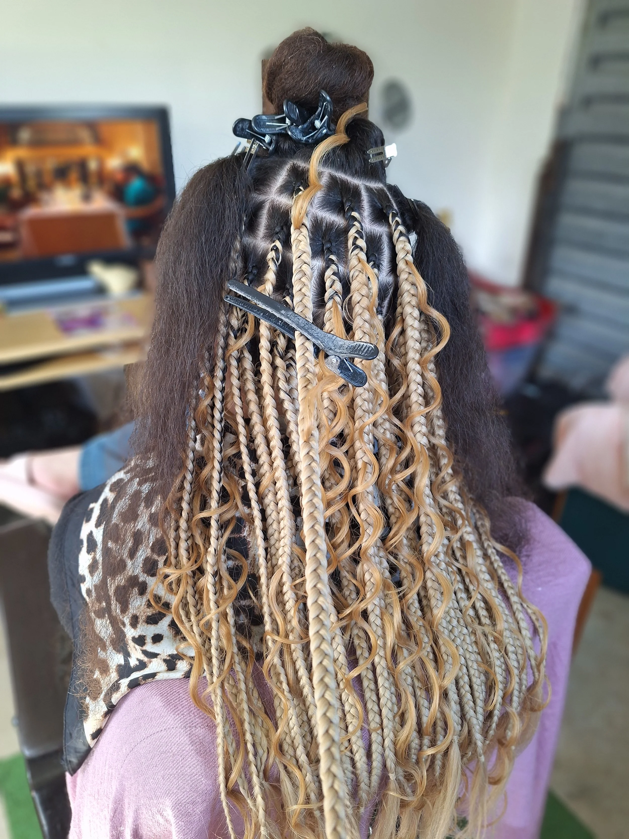 Large Medium Boho Braids
