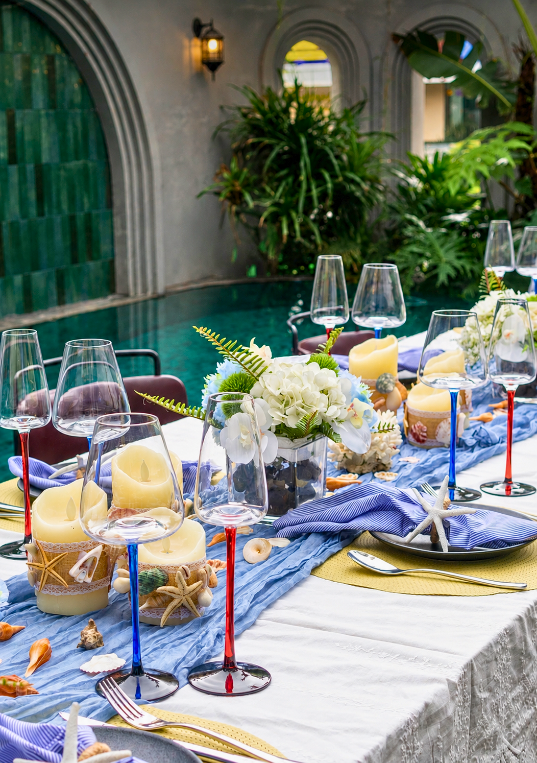 Private dining setup at The Palm — birthday and 
occasion table decoration, Hai Phong