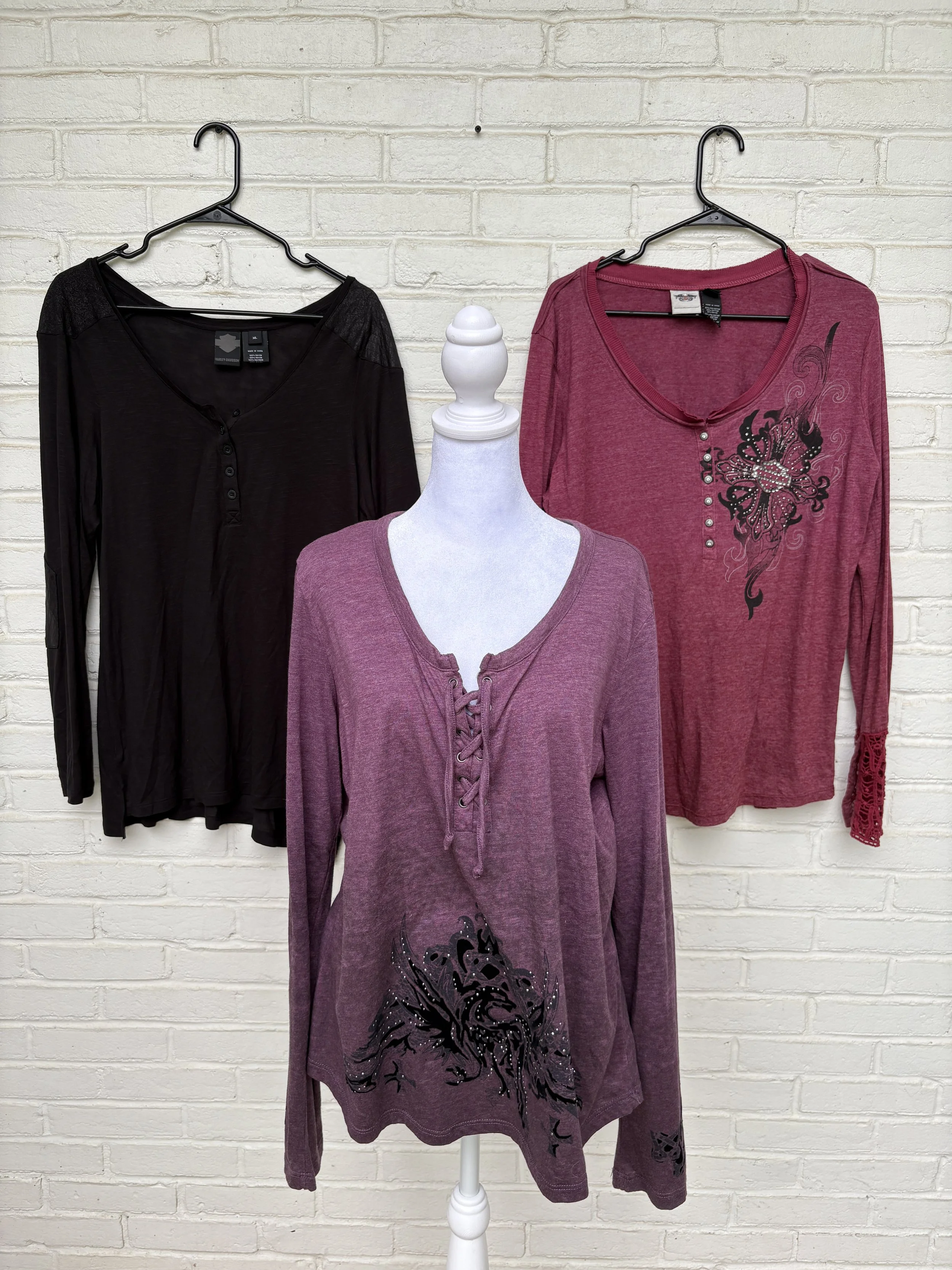 Ladies Harley Henleys