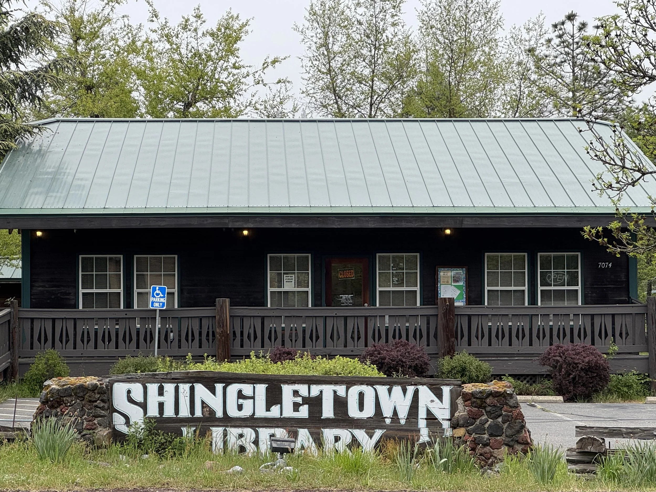 Shingletown Library entrance