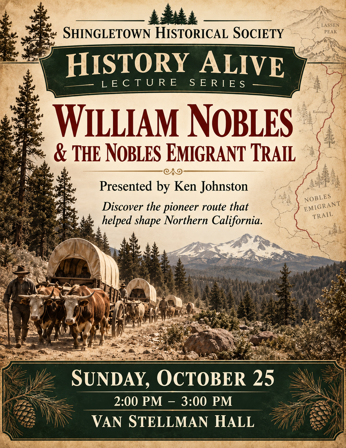 Historical Society - History Alive - William Nobles &amp; the Nobles Emigrant Trail