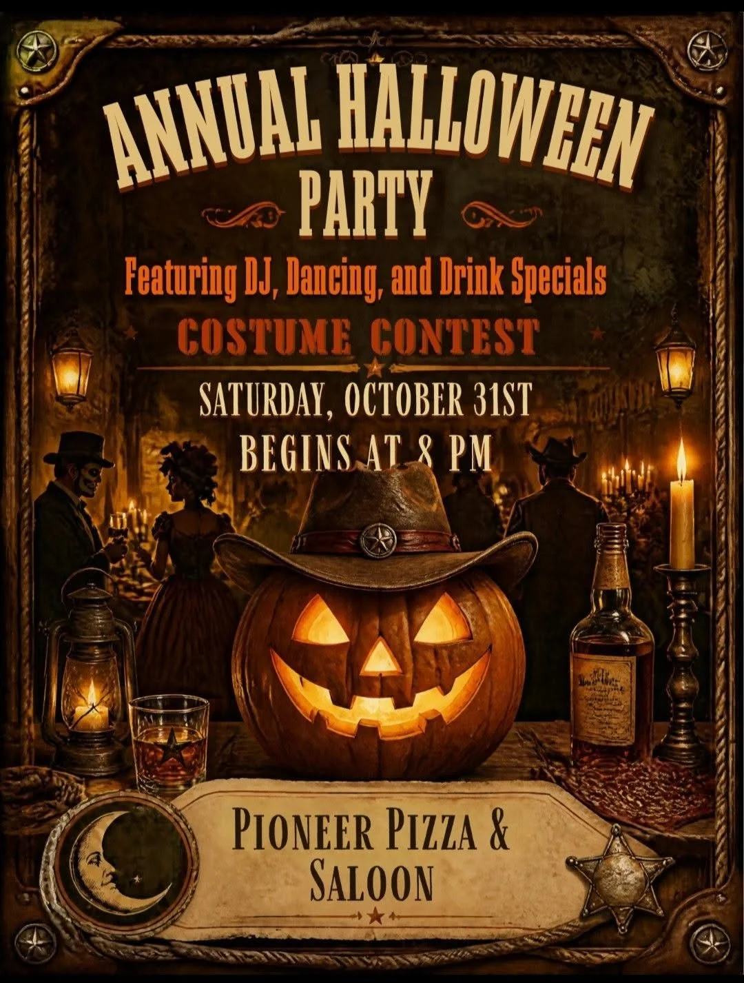 Annual Halloween Party - Pioneer Pizza &amp; Saloon