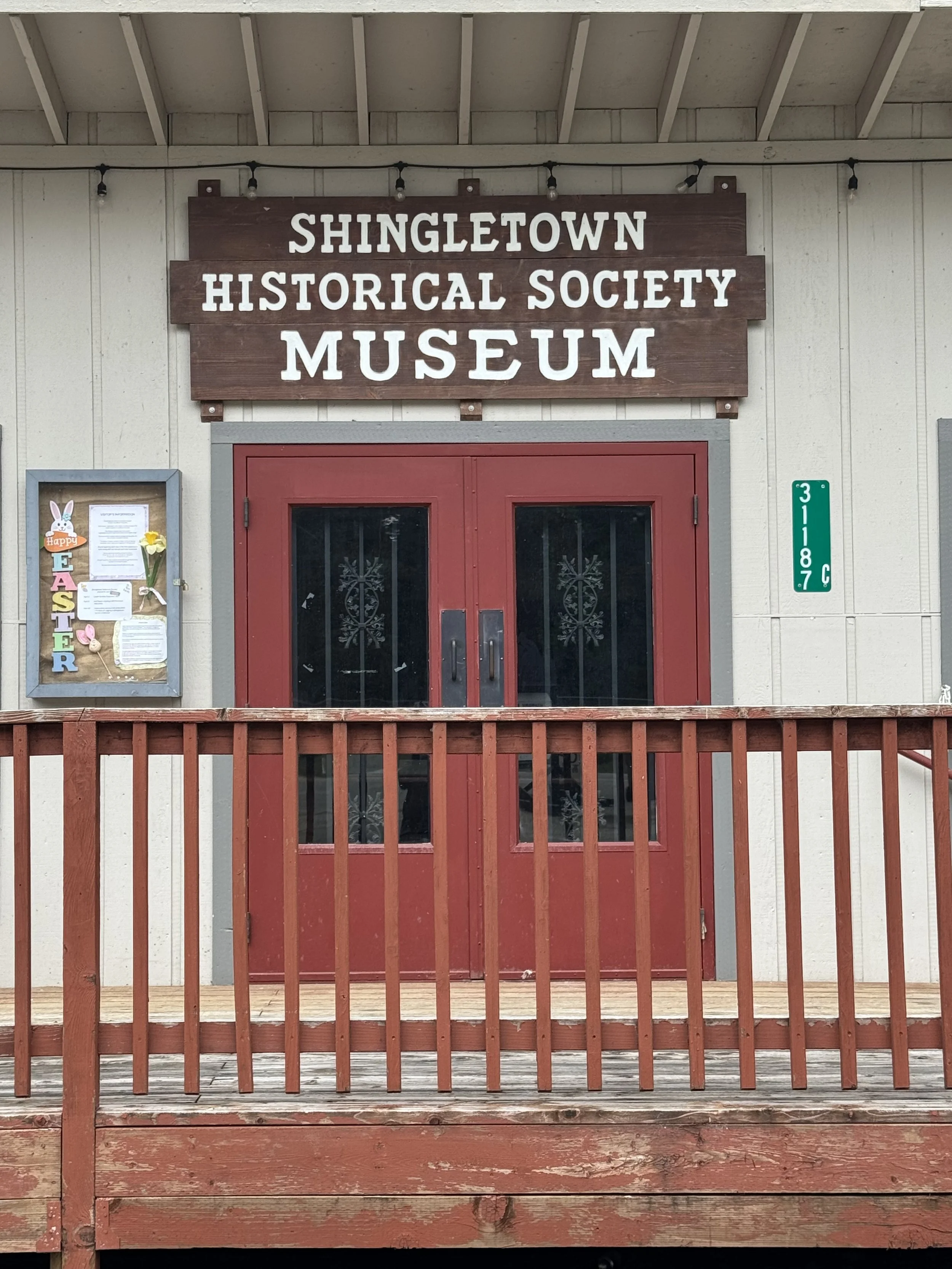 Shingletown Historical Society Museum entrance