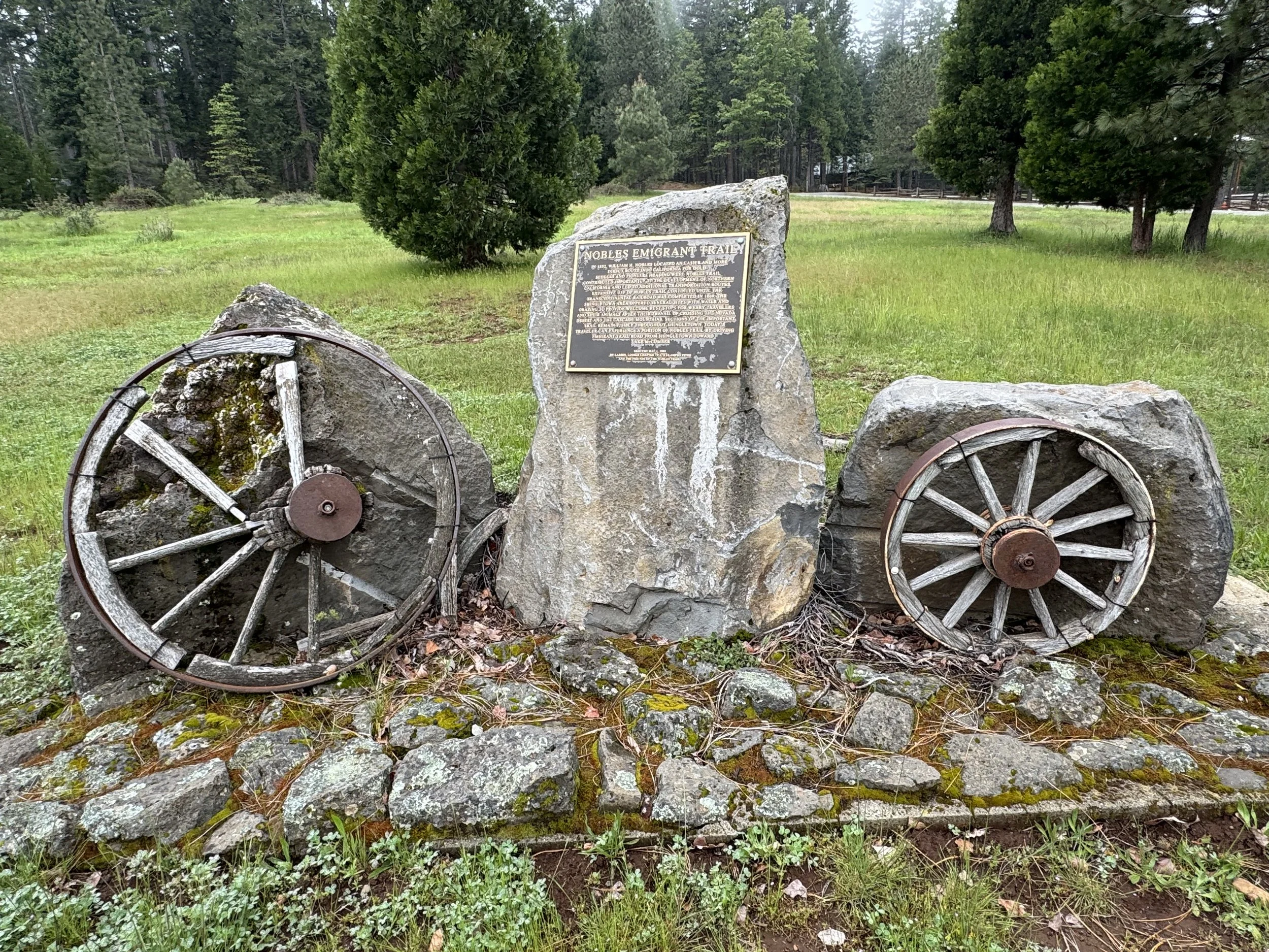 Nobles Emigrant Trail Plaque