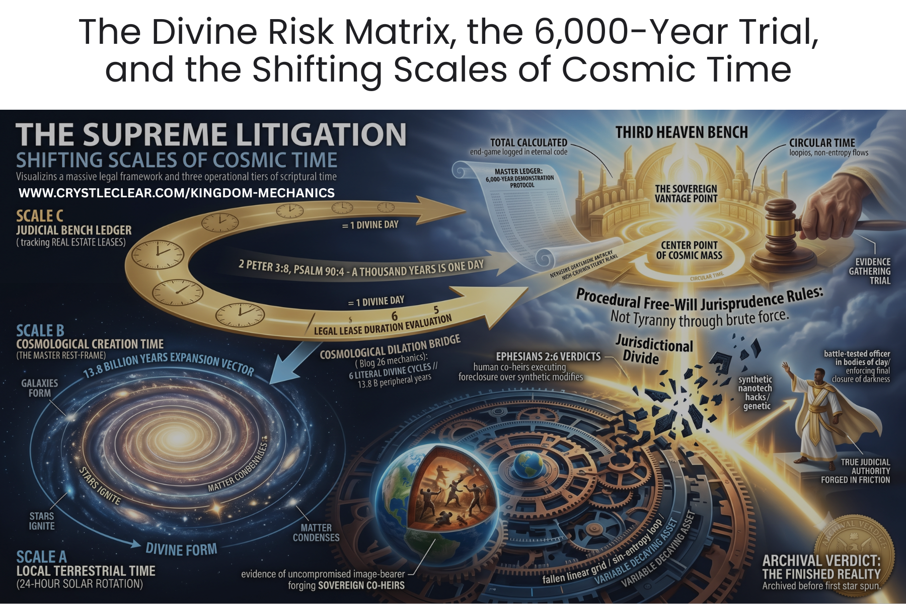 #29 - The Supreme Litigation: The Divine Risk Matrix, the 6,000-Year Trial, and the Shifting Scales of Cosmic Time
