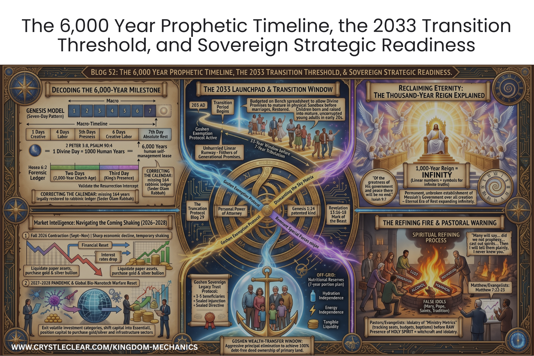 #52 - The 6,000 Year Prophetic Timeline, the 2033 Transition Threshold, and Sovereign Strategic Readiness
