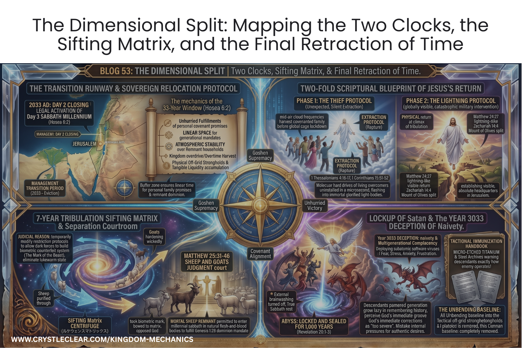 #53 - The Dimensional Split: Mapping the Two Clocks, the Sifting Matrix, and the Final Retraction of Time