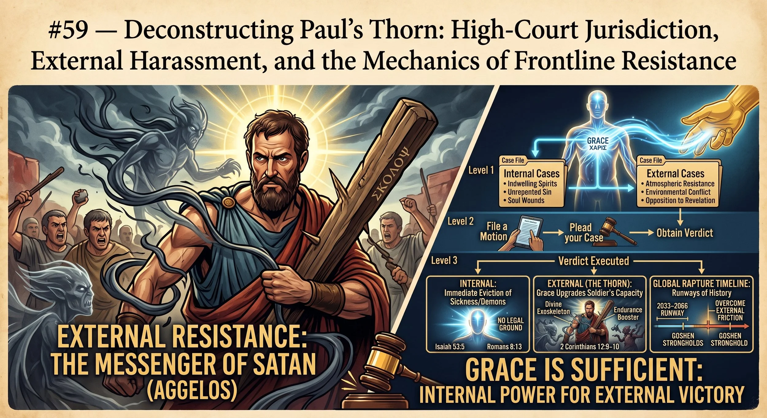#59 — Deconstructing Paul’s Thorn: High-Court Jurisdiction, External Harassment, and the Mechanics of Frontline Resistance