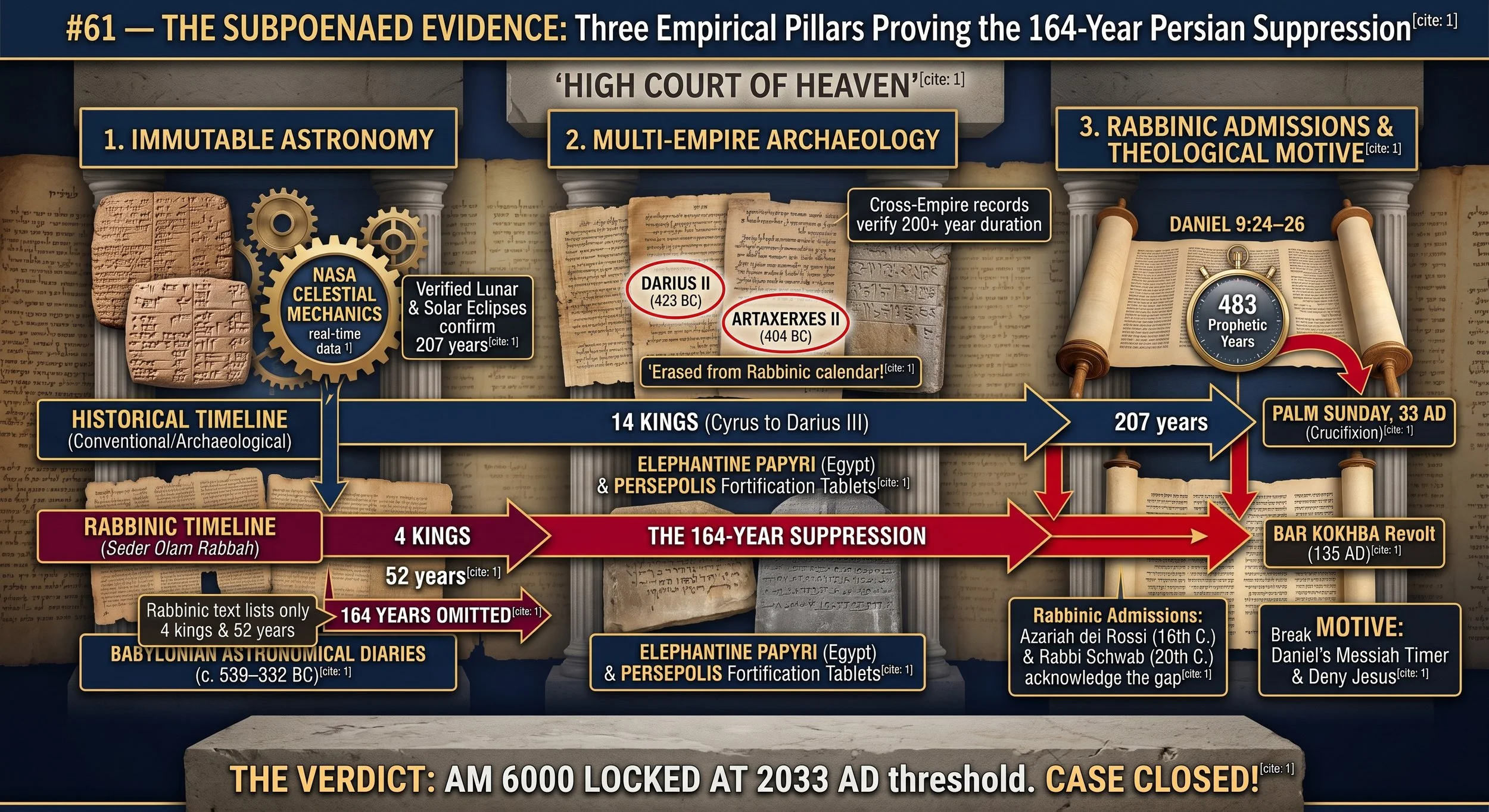 #61-The Subpoenaed Evidence: Three Empirical Pillars Proving the 164-Year Persian Suppression