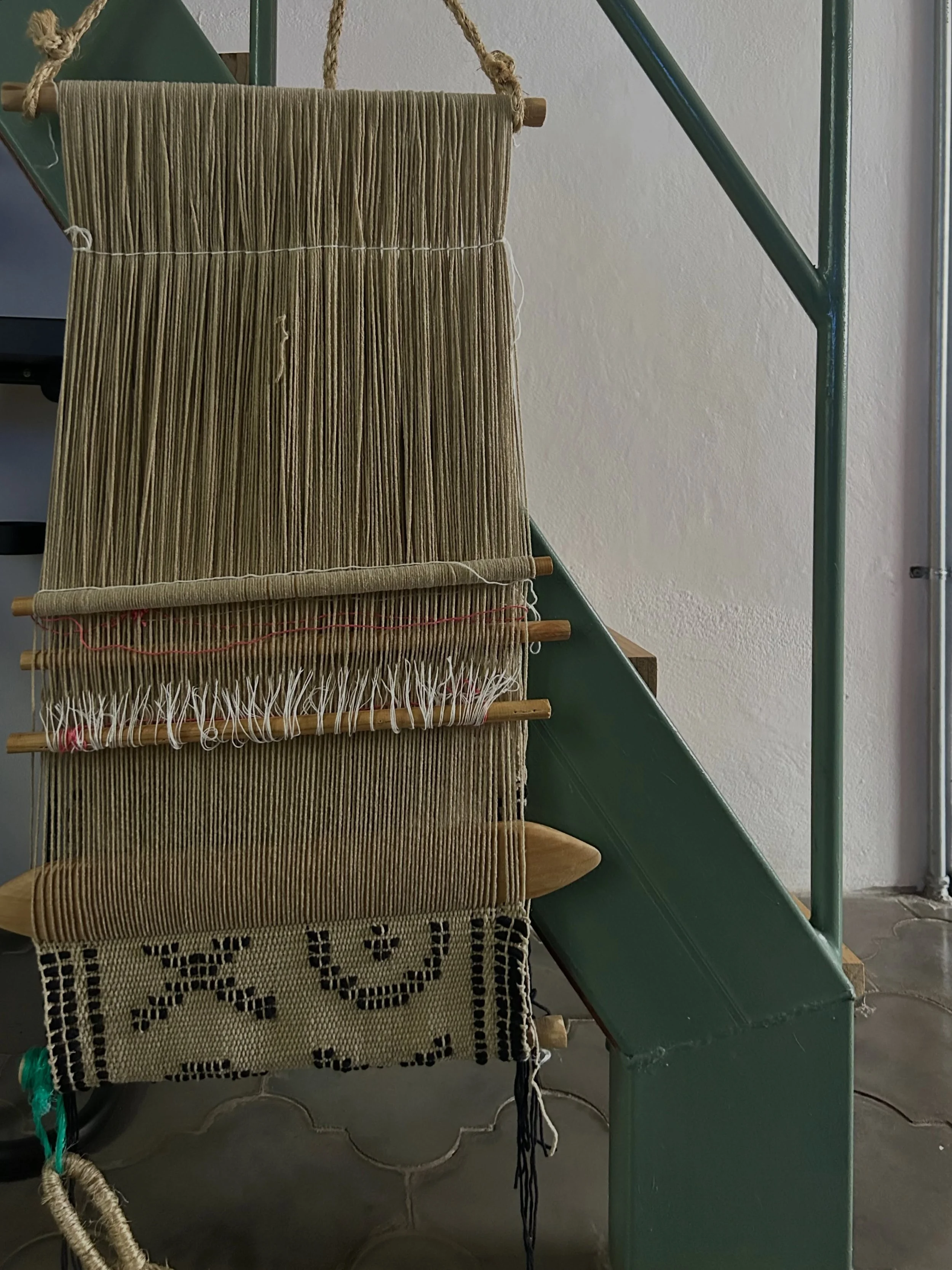 new weaving setup in costa rica