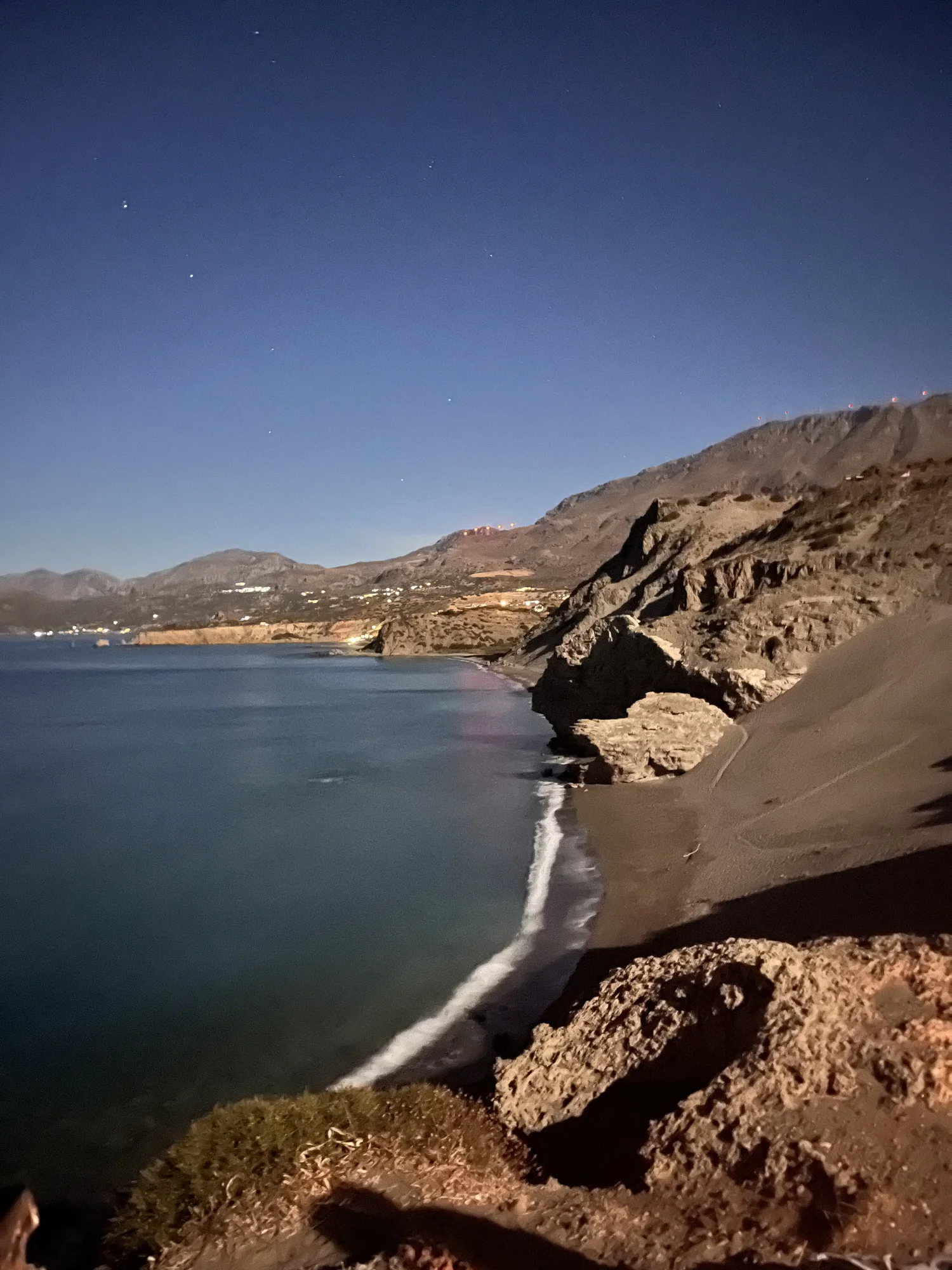 Agios Pavlos beach and sand dunes on the south coast of Crete, near Agia Galini