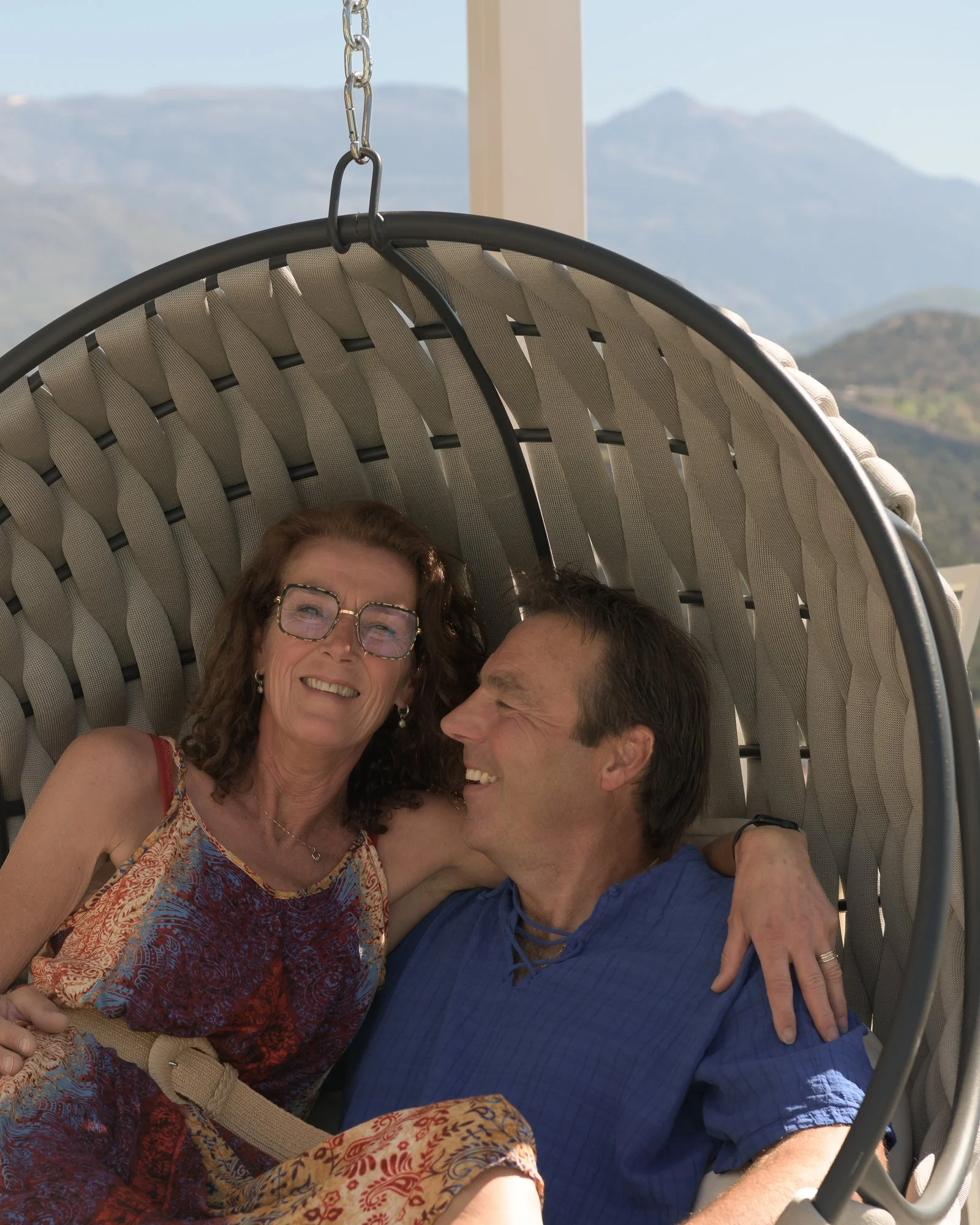Erik and Julia Klaassen, owners of Galini Breeze in Agia Galini, Crete
