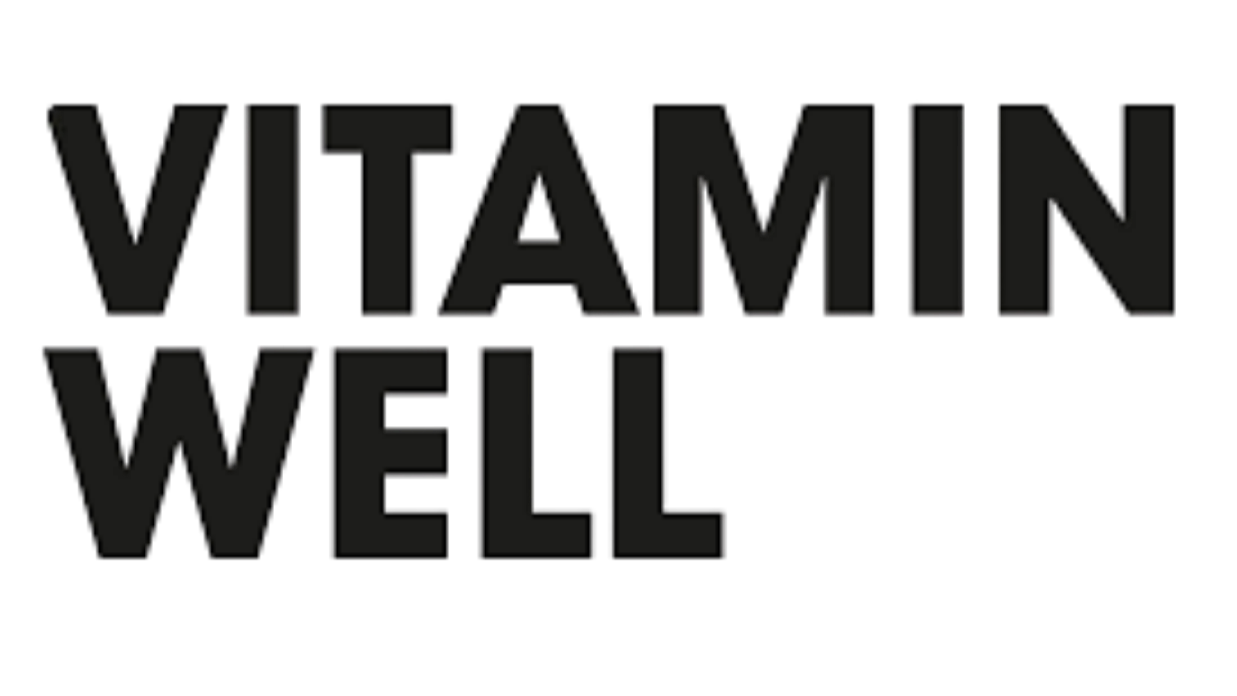 Black text on a white background reads 'VITAMIN WELL'.