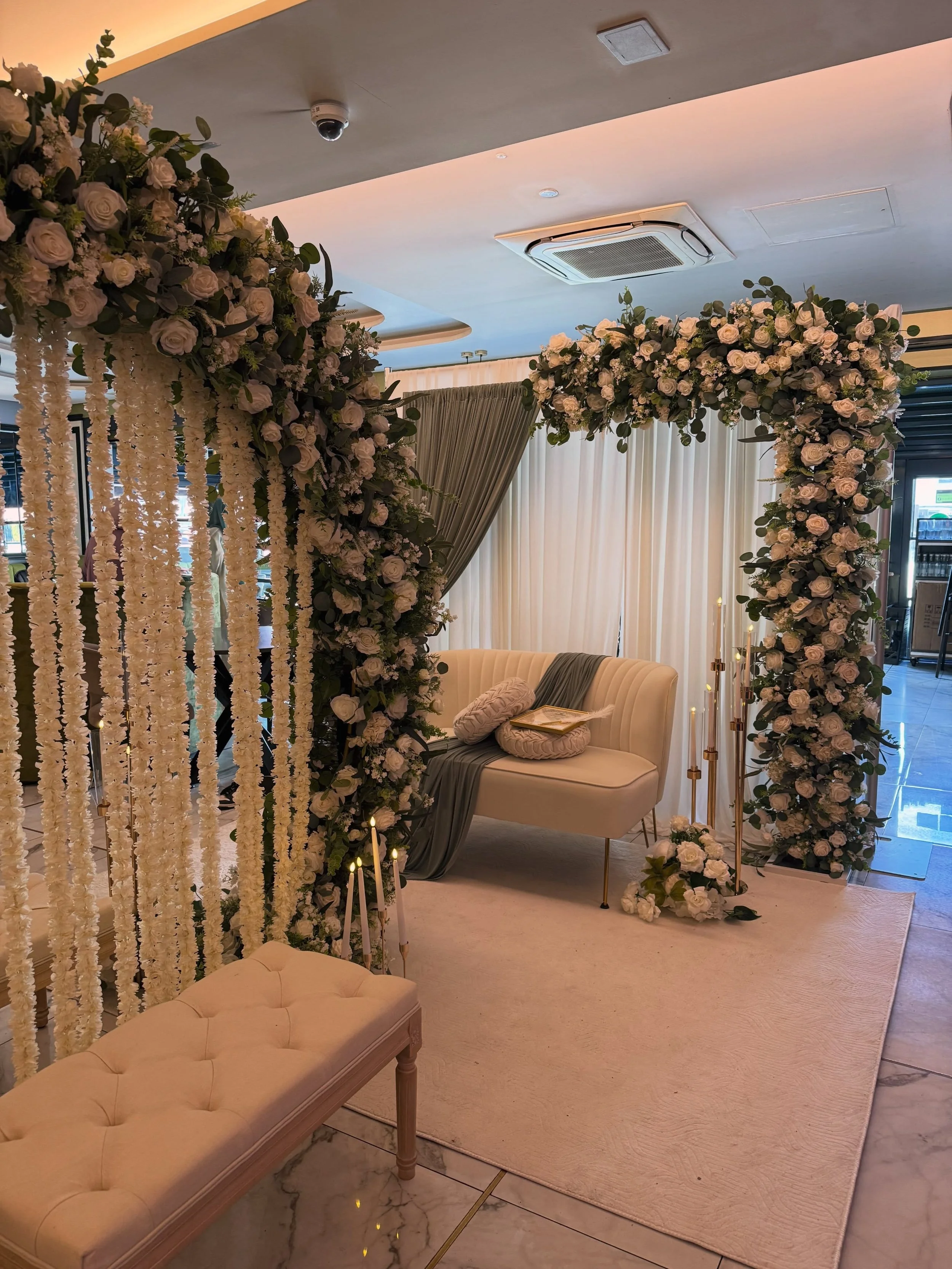 The most elegant Nikkah setup 🤍 
DM for enquiries 

#wedding #decor #nikkah