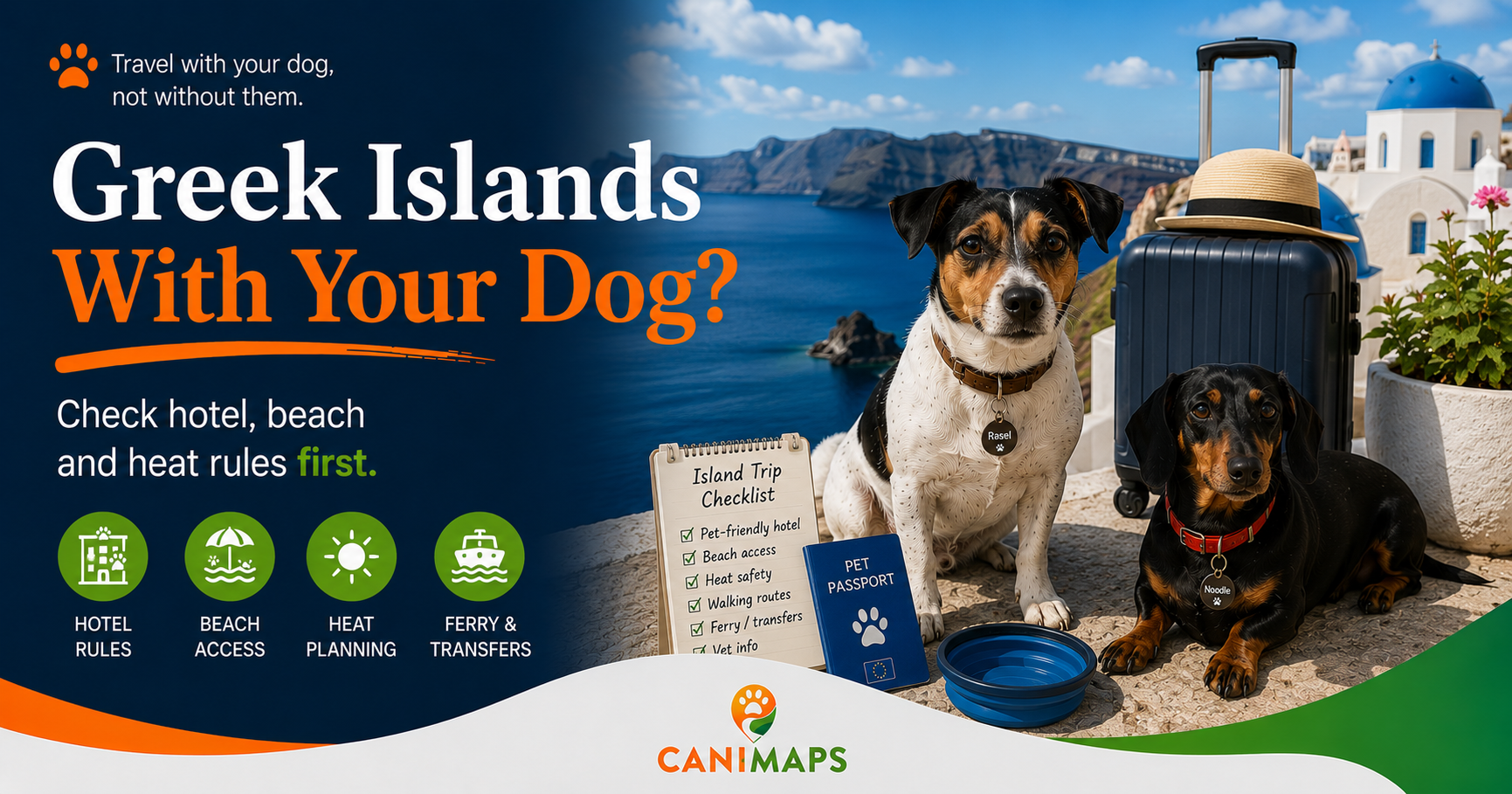 Greek Islands With a Dog: Hotel, Beach and Heat Planning Before You Book