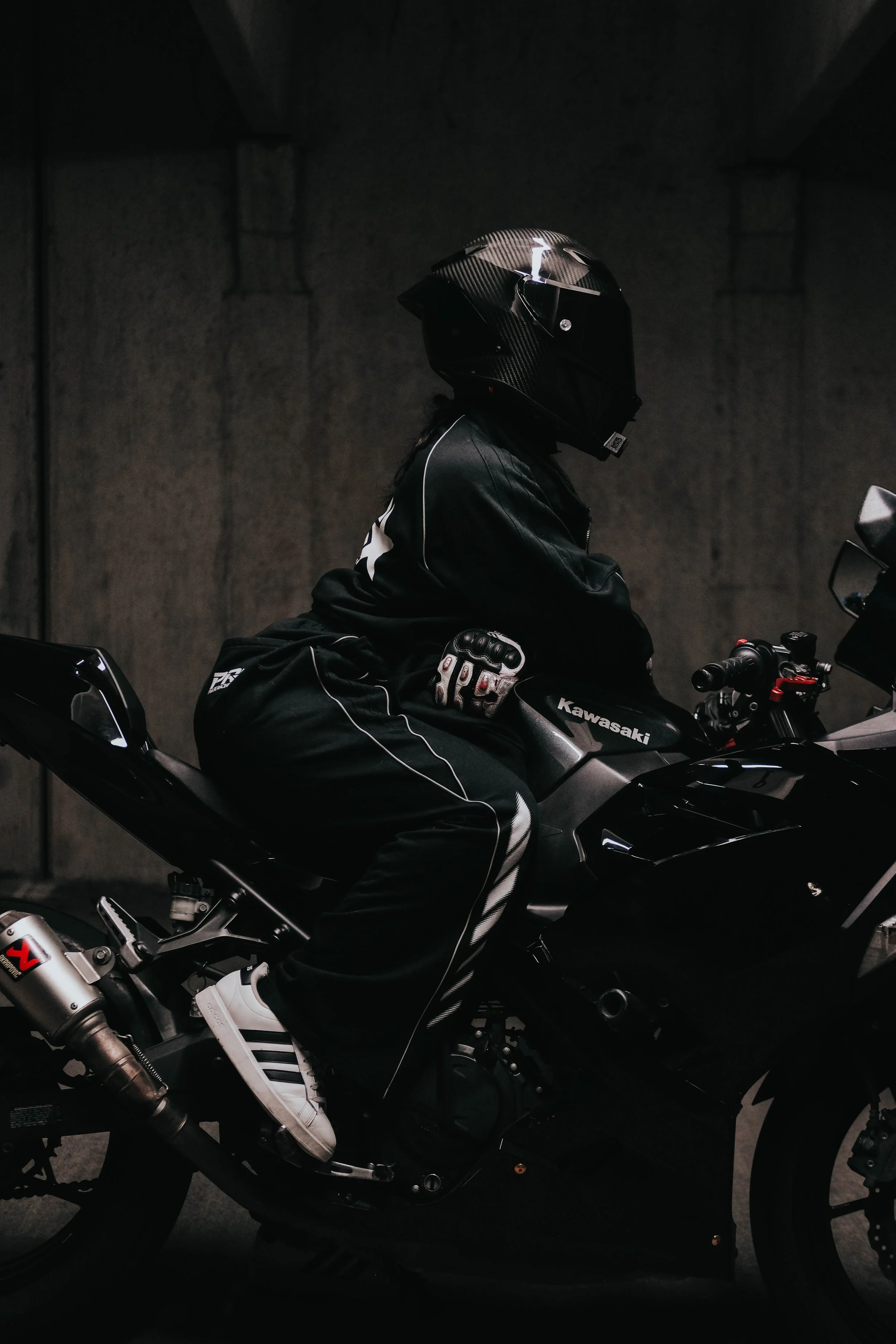 reflective piped jacket & pants