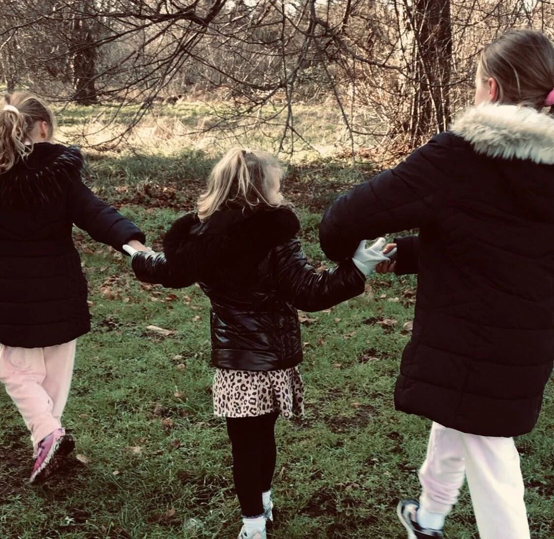 Children Playing together outside