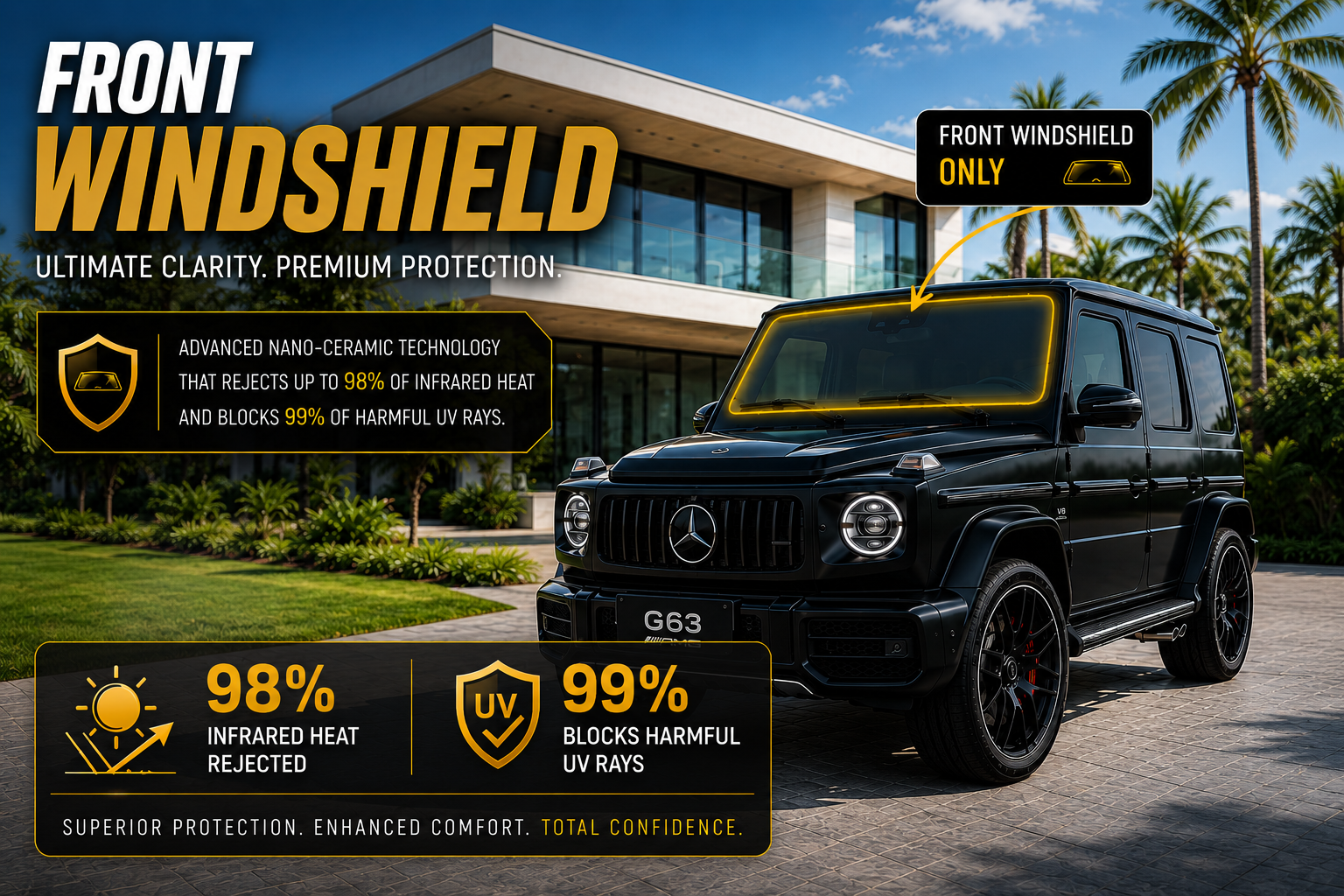 Front Windshield Tint – XPEL Ceramic