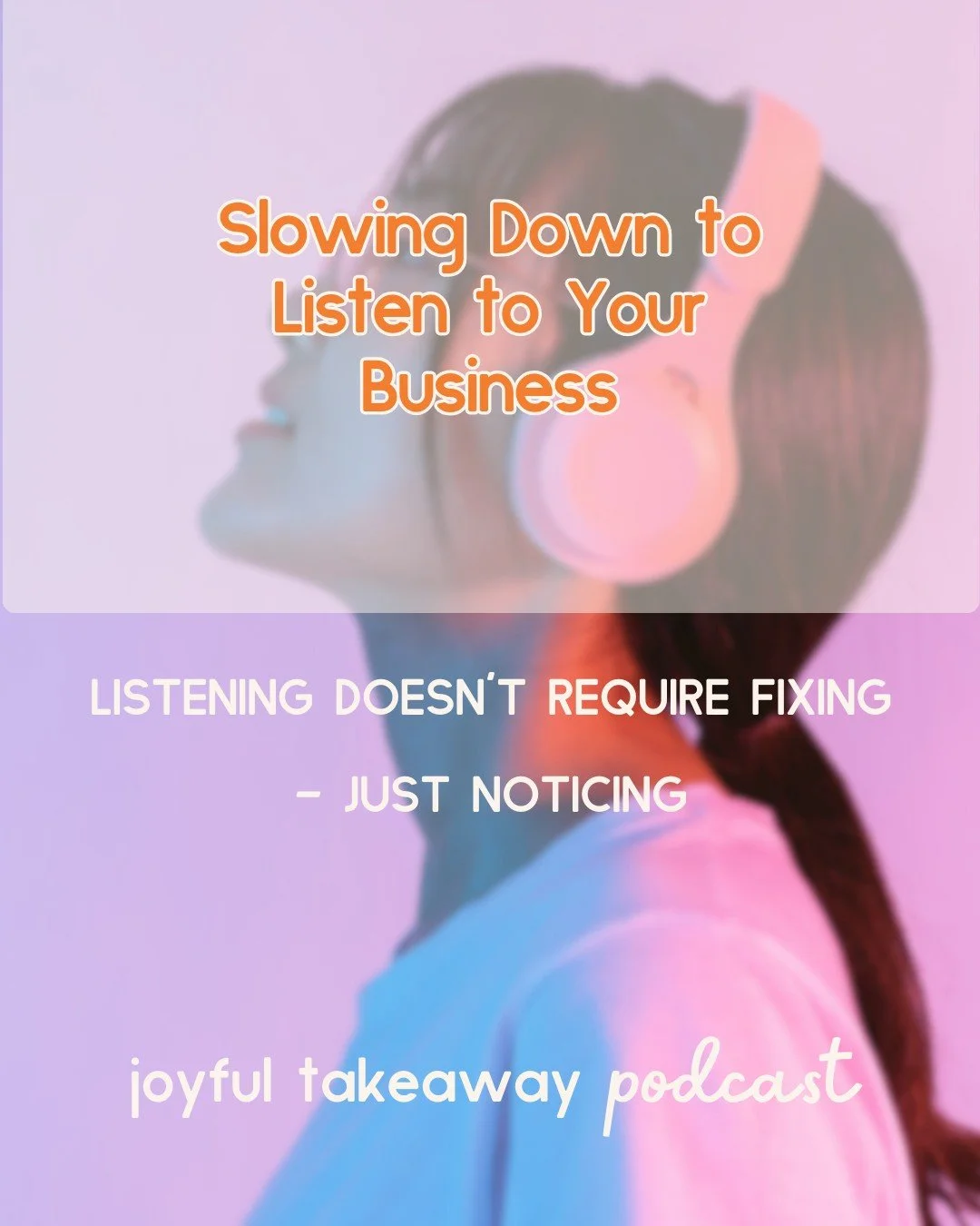 A new episode of Joyful Takeaways is waiting for you.

This week&rsquo;s small business thought:
Ease and resistance both carry information &mdash; listening starts with gentle noticing.

If you&rsquo;d like a calm moment in your day and one practica