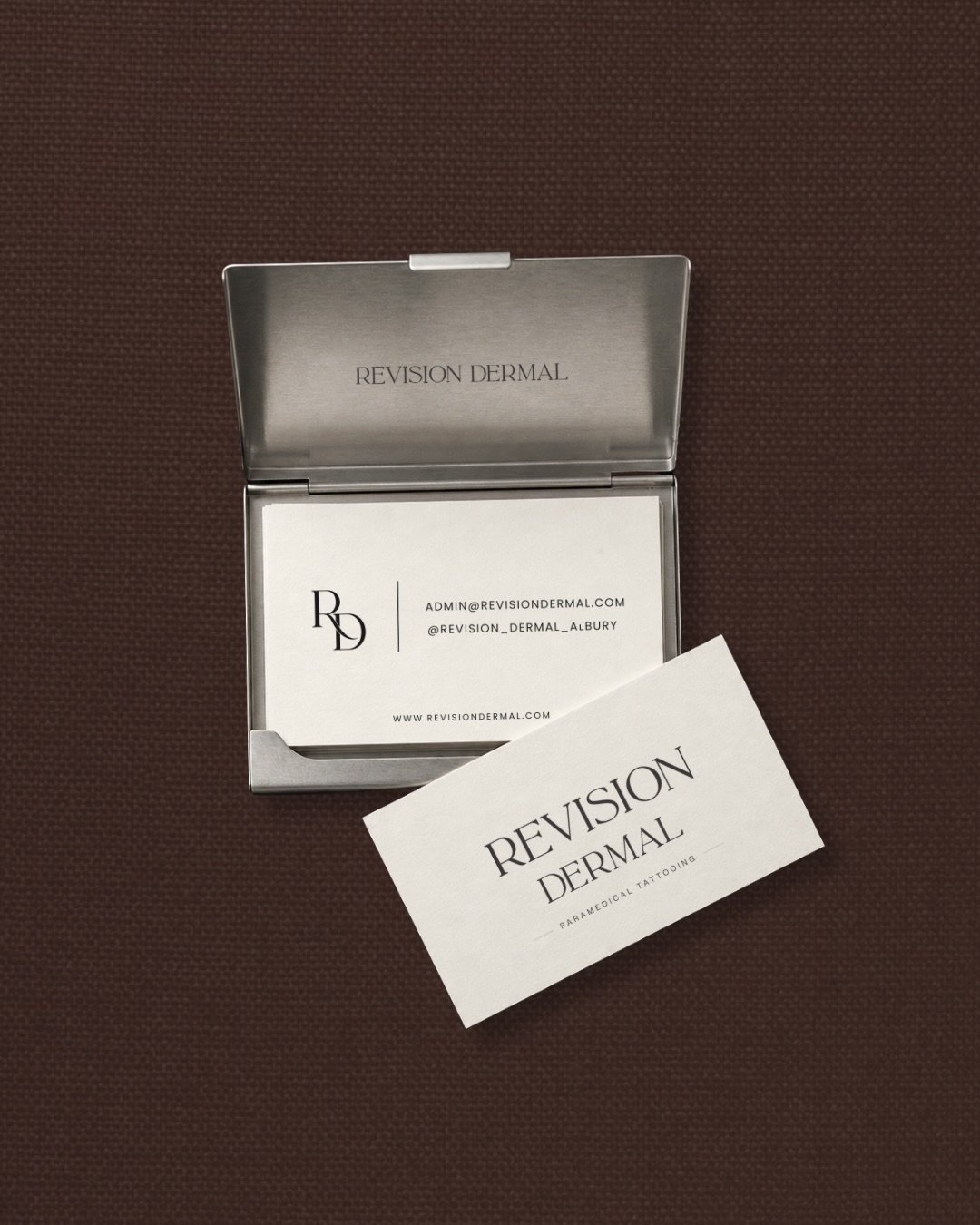@revision_dermal_albury 

A refined, luxurious and timeless brand identity thoughtfully created for Revision Dermal, an Albury-based clinic specialising in paramedical tattooing and scar revision.

If you&rsquo;re ready to invest in a brand identity 