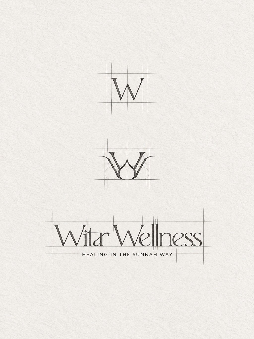 @witrwellness 

Branding designed to feel grounding, earthy and calming, while still refined and considered. The custom submark combines a double W for Witr Wellness, with the central form subtly representing a Hijama cup &mdash; creating a meaningfu