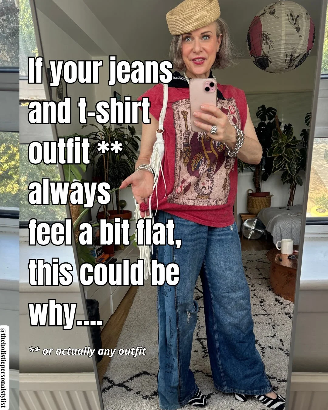 Making things feel more pulled together (aka styled) and like you doesn&rsquo;t need to be complicated or involve loads of layers! (even, I take a day off every now and again!)

Just 3 items  shoes, hat and pearls) did some heavy lifting in this outf