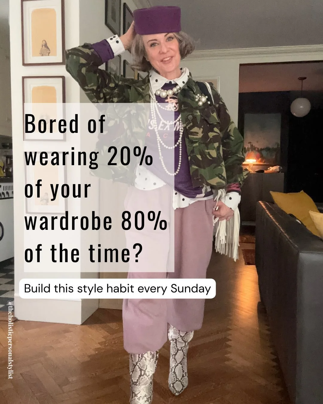 If this sounds like you: &ldquo;I have a wardrobe full of clothes, but I wear 20% of them 80% of the time.&rdquo;

I&rsquo;d make a small bet you don&rsquo;t regularly set aside time to plan or experiment with your wardrobe.

Or&hellip;.

you try on 