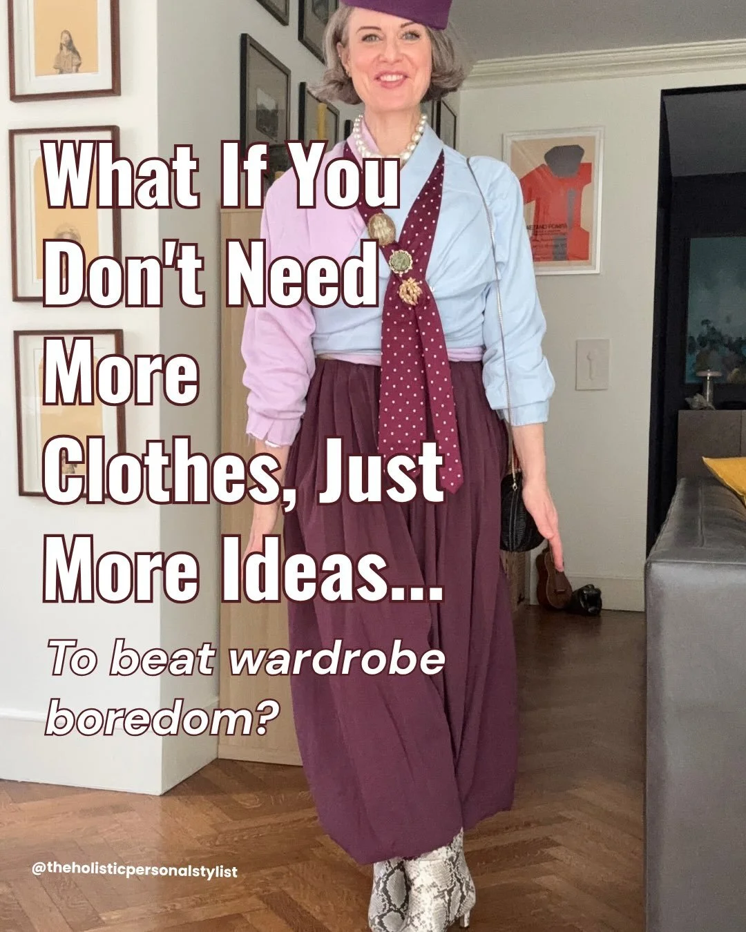 &ldquo;I just get so bored of my clothes, so I add more to try and keep things interesting.&rdquo; 
A client said this to me a while back, and I totally get it.    We all get bored, and for a long time my automatic answer to that boredom was to do ex