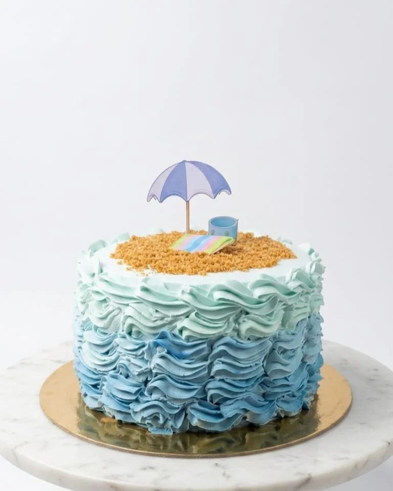Exquisite Beach Theme Cake