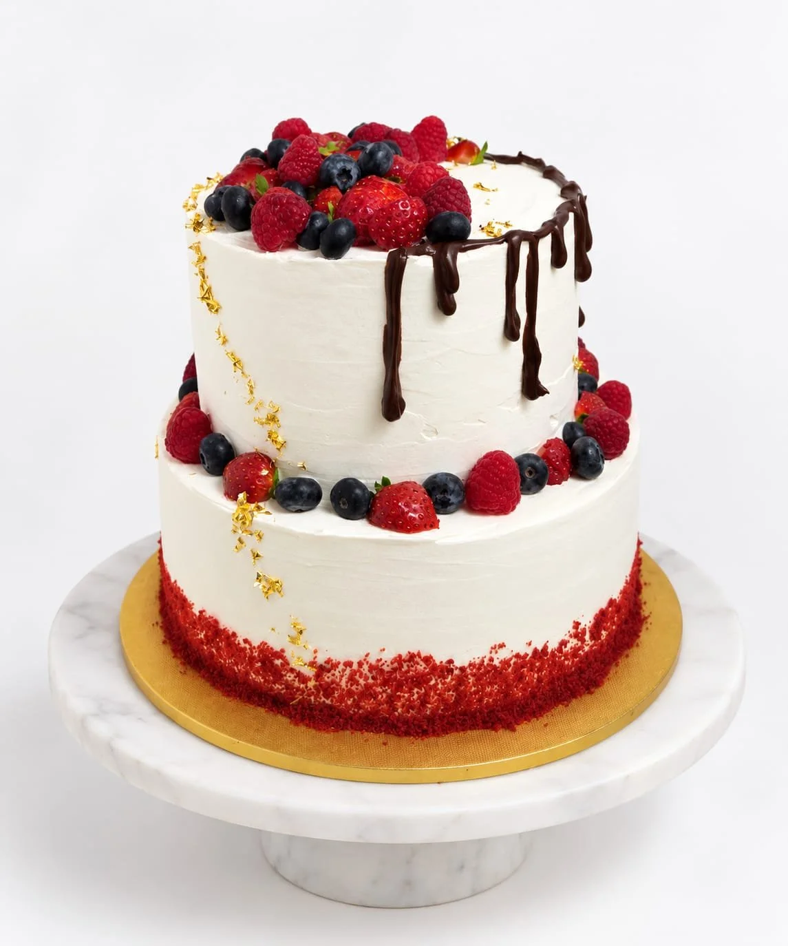 Elegant Two-Tier Celebration Cake