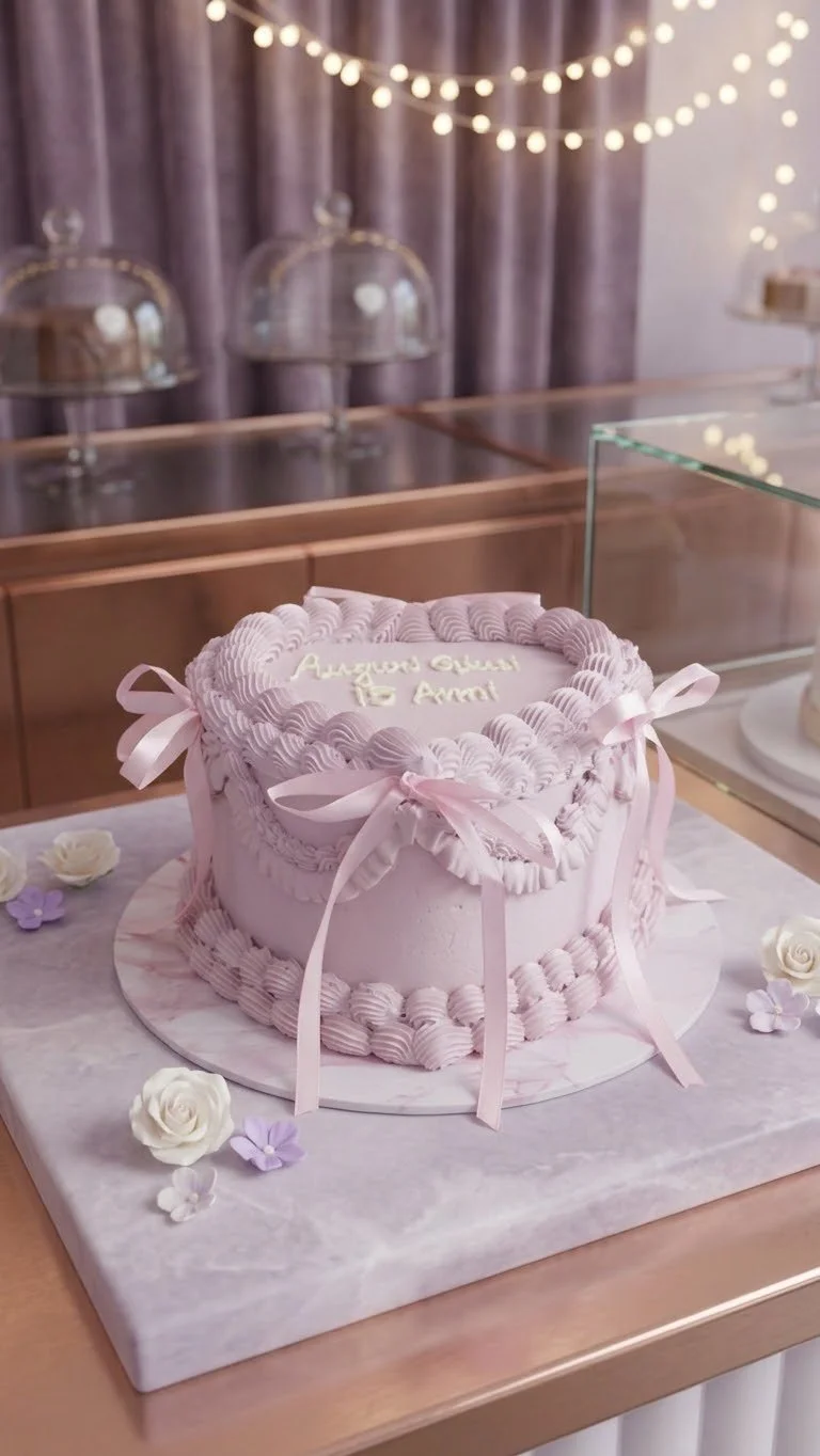 Heart Shape Vintage Cake