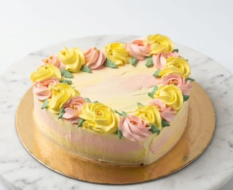Heart Theme Celebration Cake