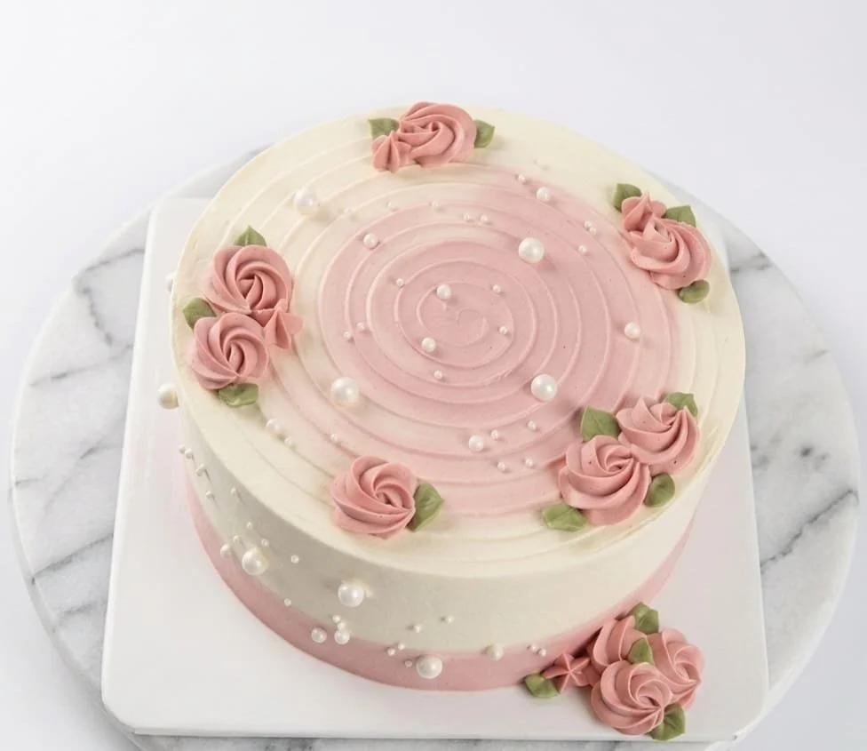 Pink Rose Cake