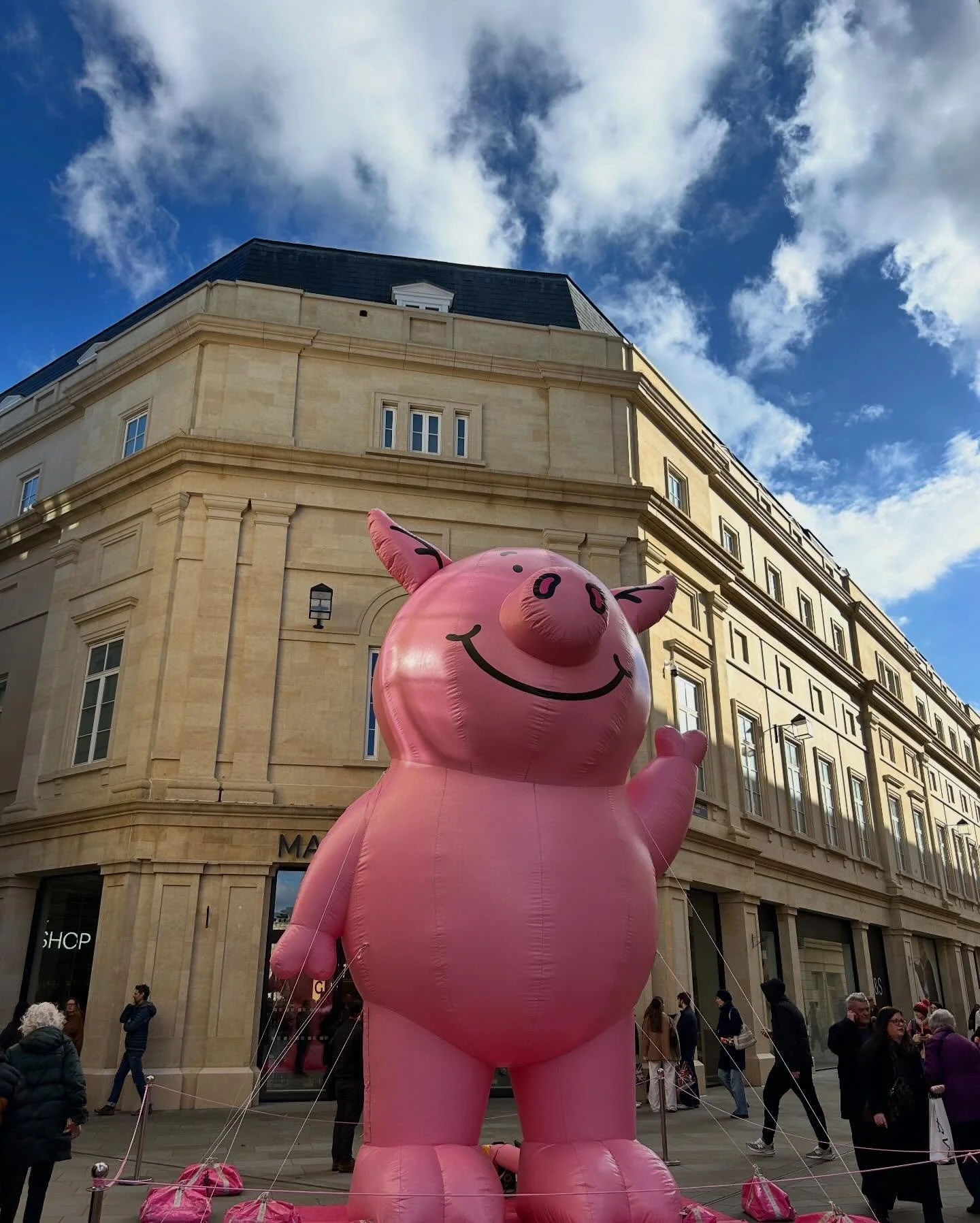 Percy Pig has landed 🐽

@marksandspencer&rsquo;s new mega store in Bath opened today. Swinging through on my way home, it was packed! 

Loved for its knickers and picky bits, it&rsquo;s an institution of a brand that evolves, innovates and sets the 
