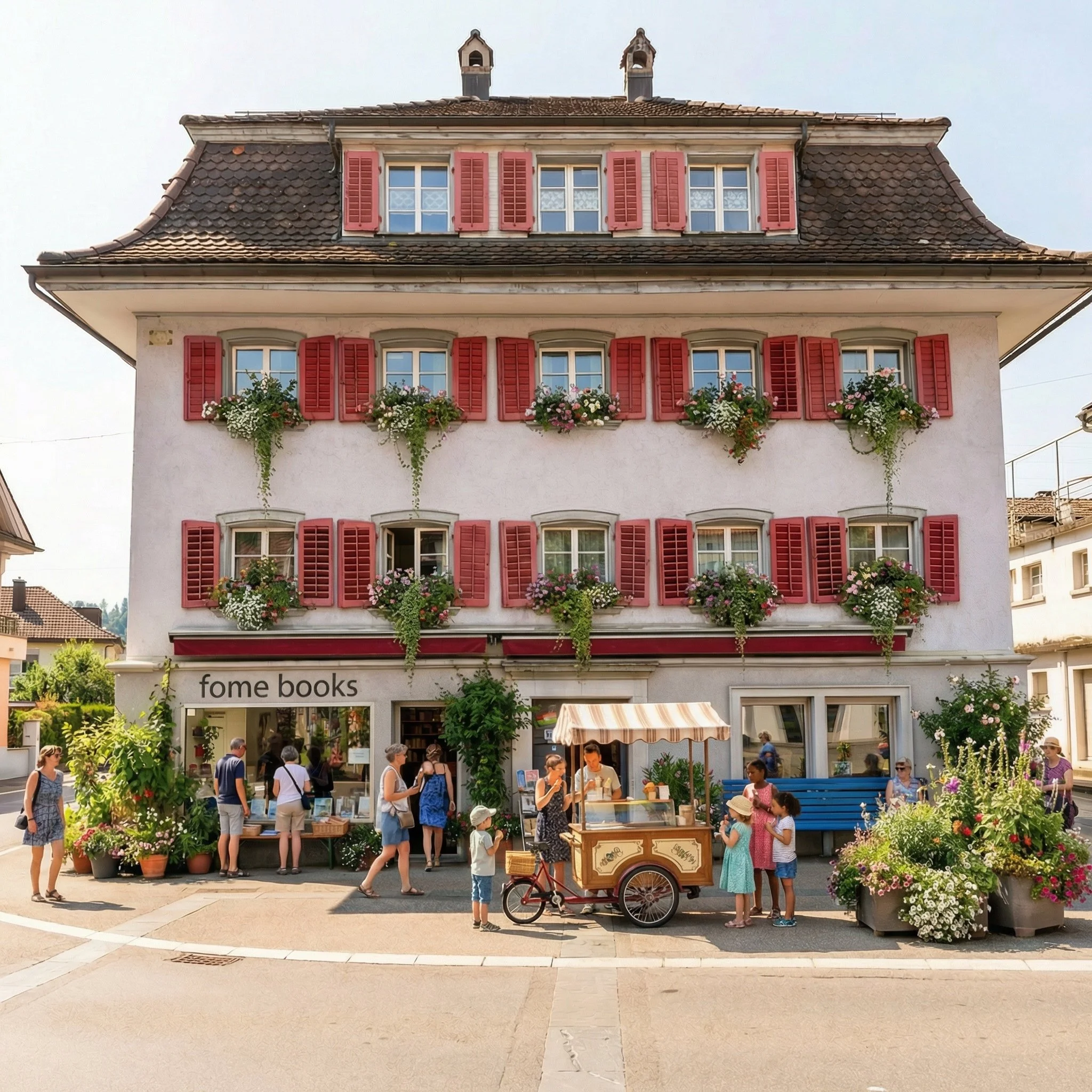 Visualisierung der Buchhandlung fome books