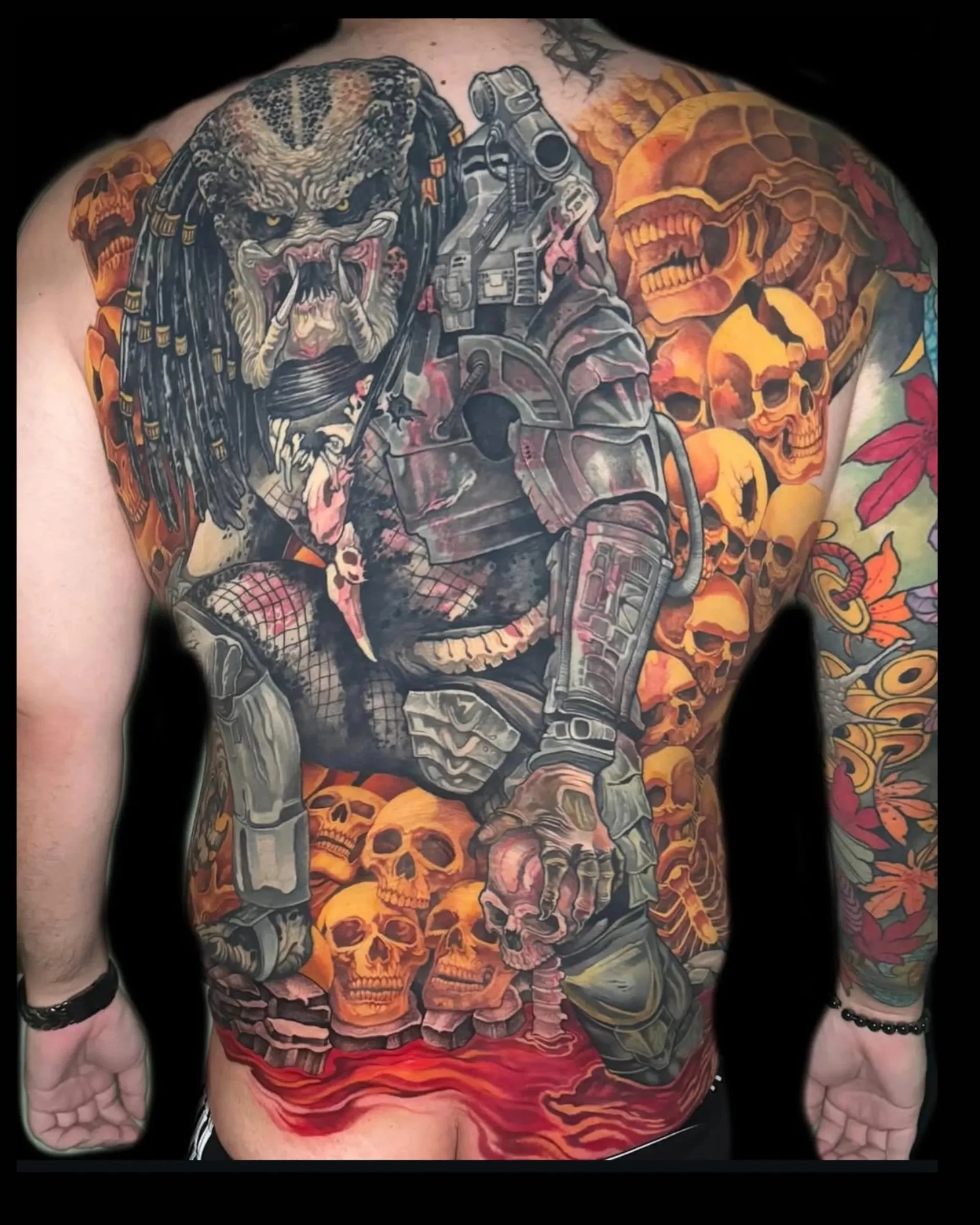 Predator back piece by Richie Lucero