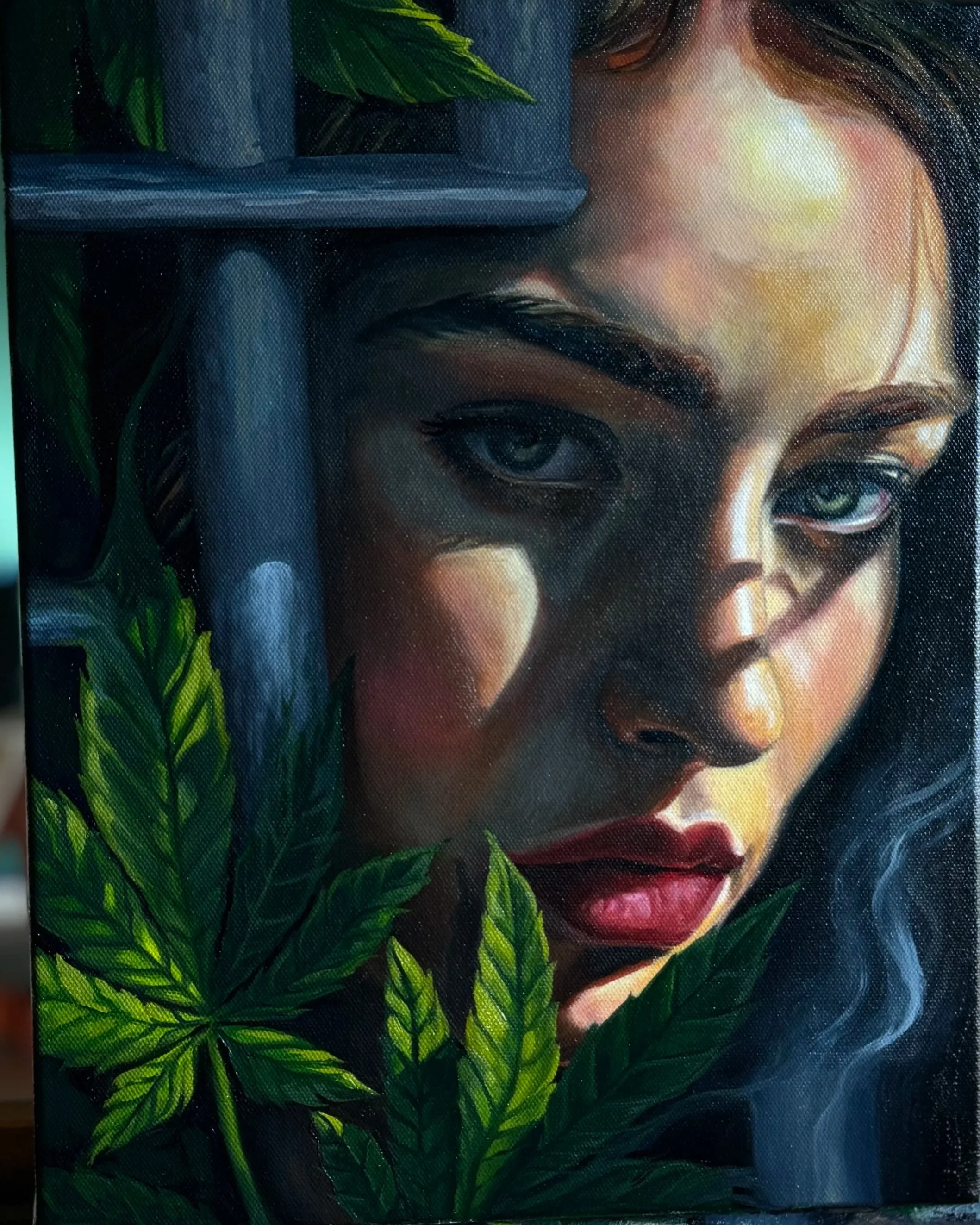 Oil painting by Richie Lucero