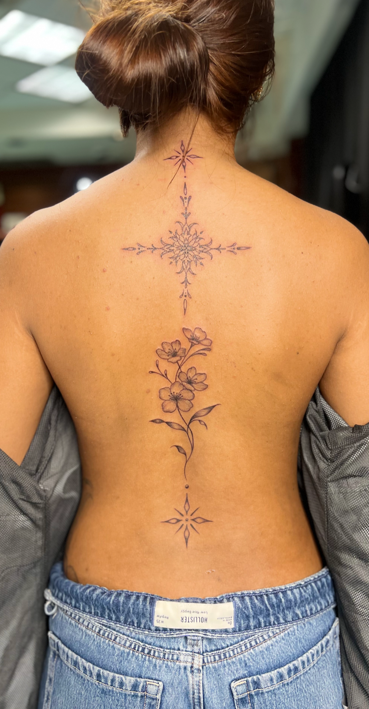 Fine-line work tattoos by Telley