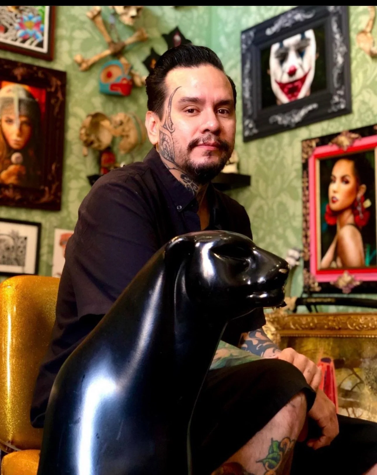 Richie Lucero, owner and tattoo artist at Black Cat Tattoo in Honolulu