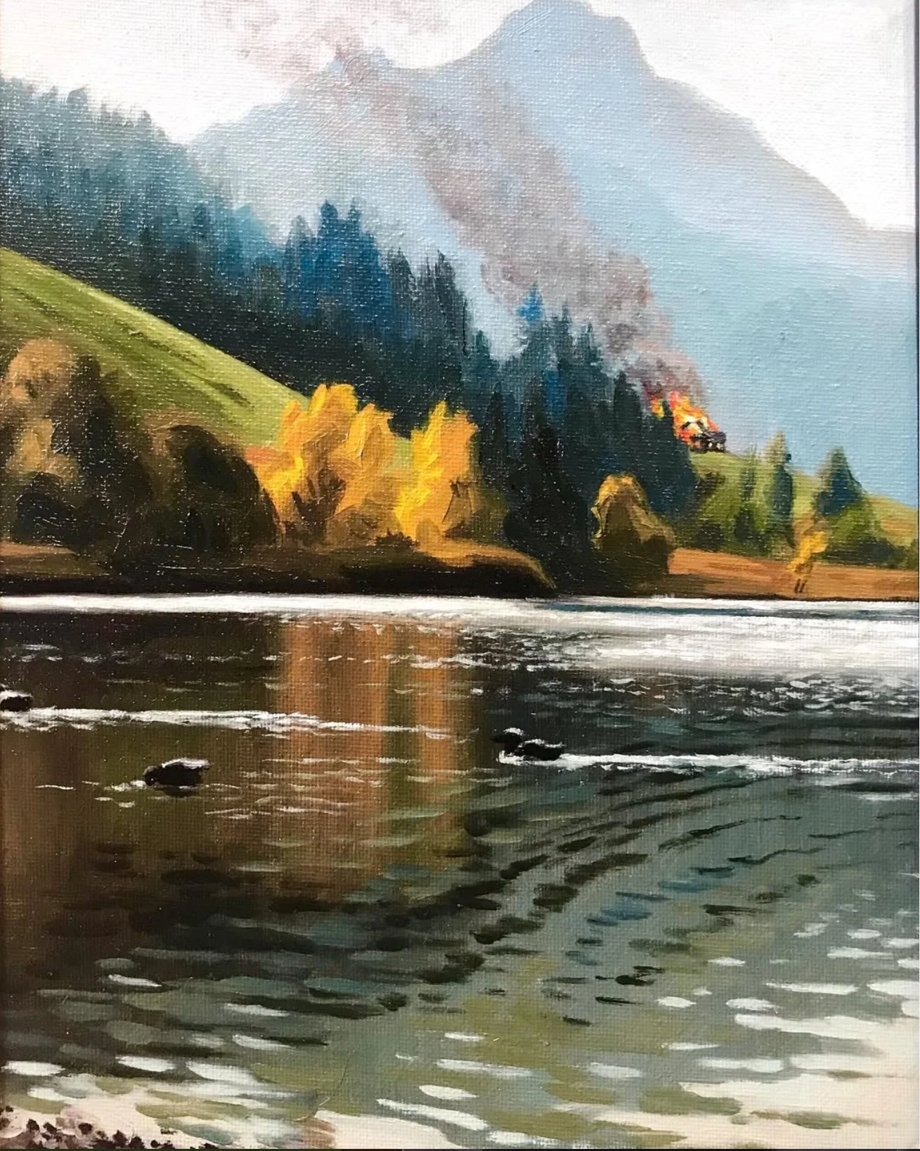 Oil painting by William Zwick