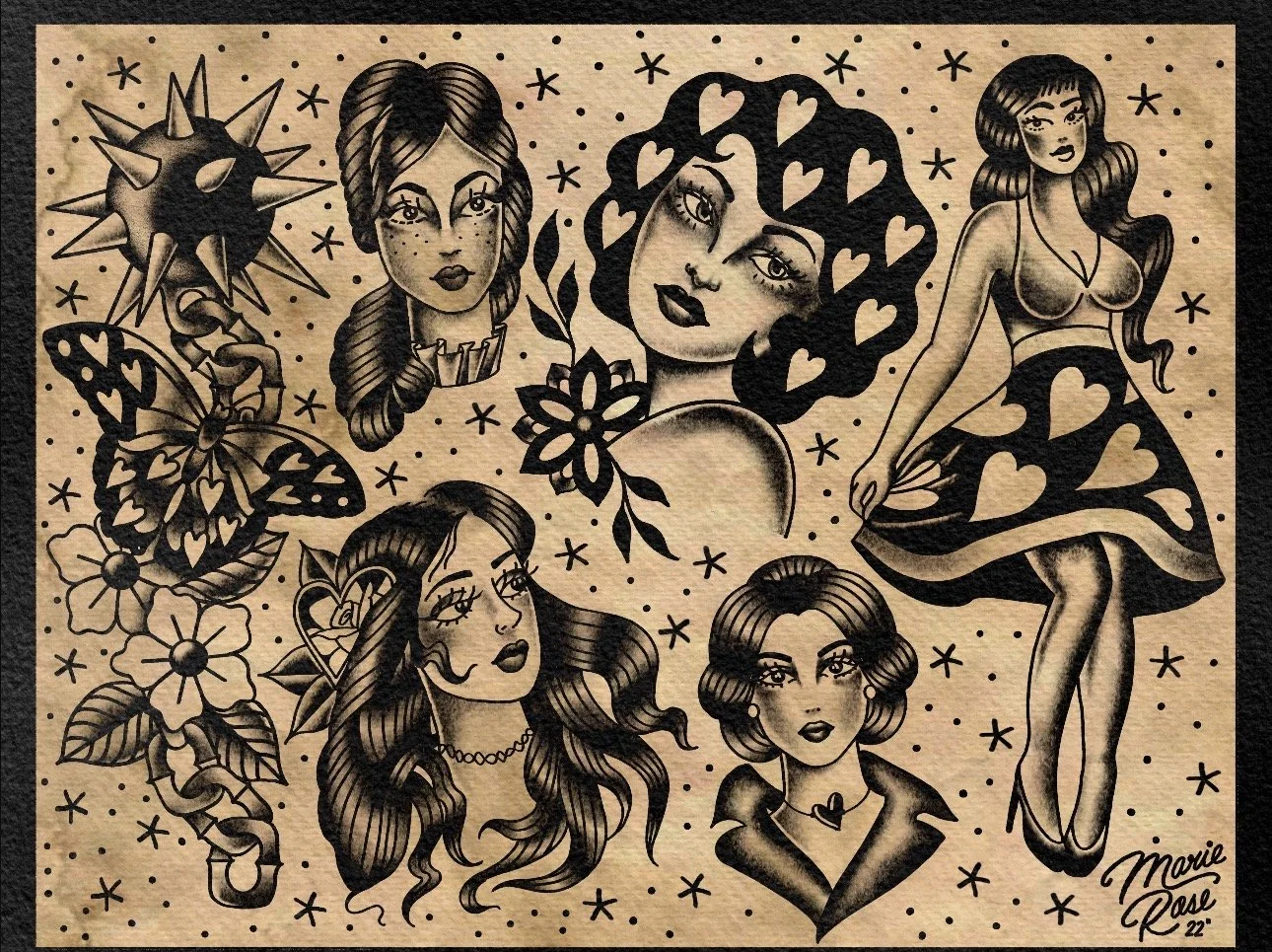 Traditional flash by Marie Rose