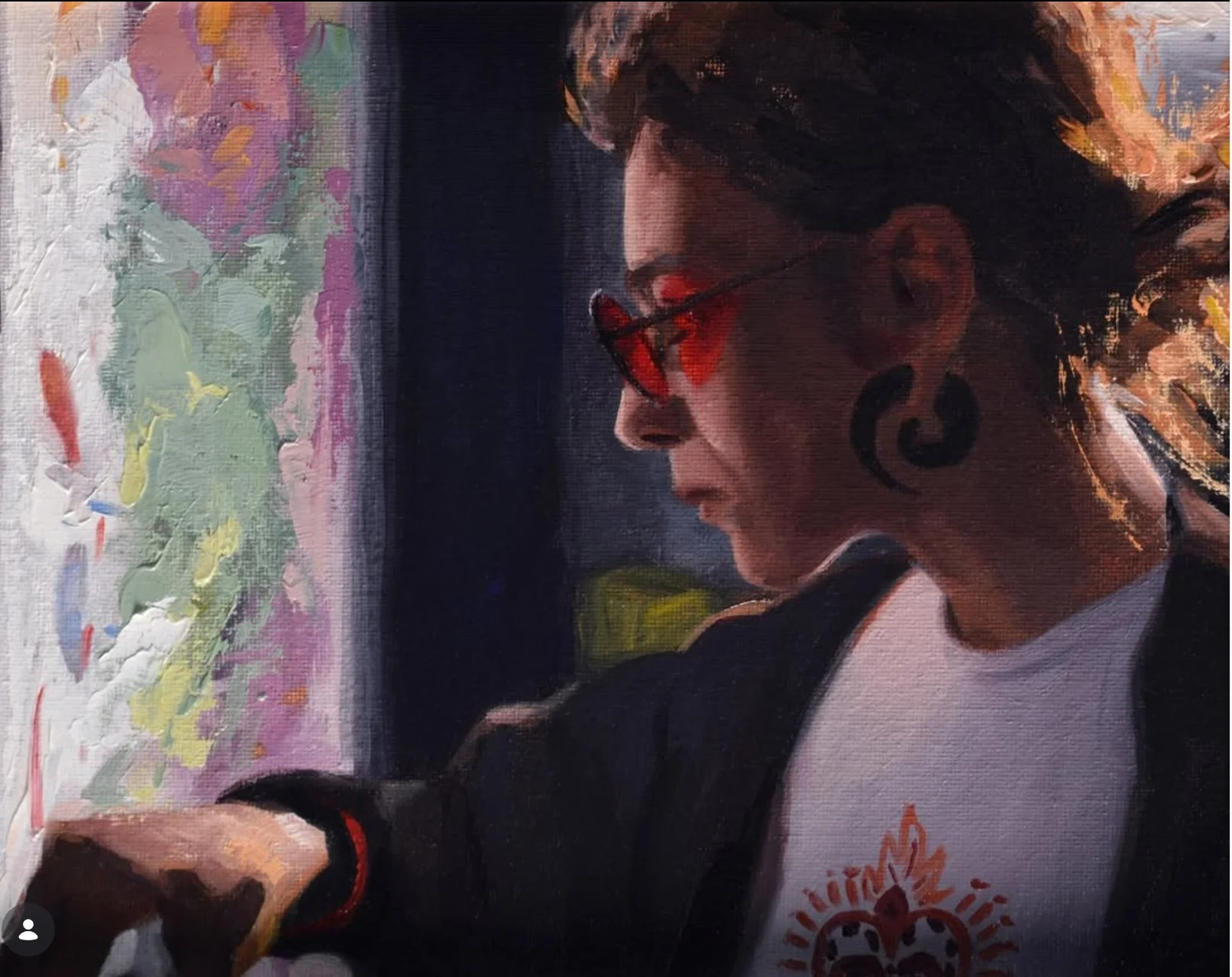 Oil painting by William Zwick