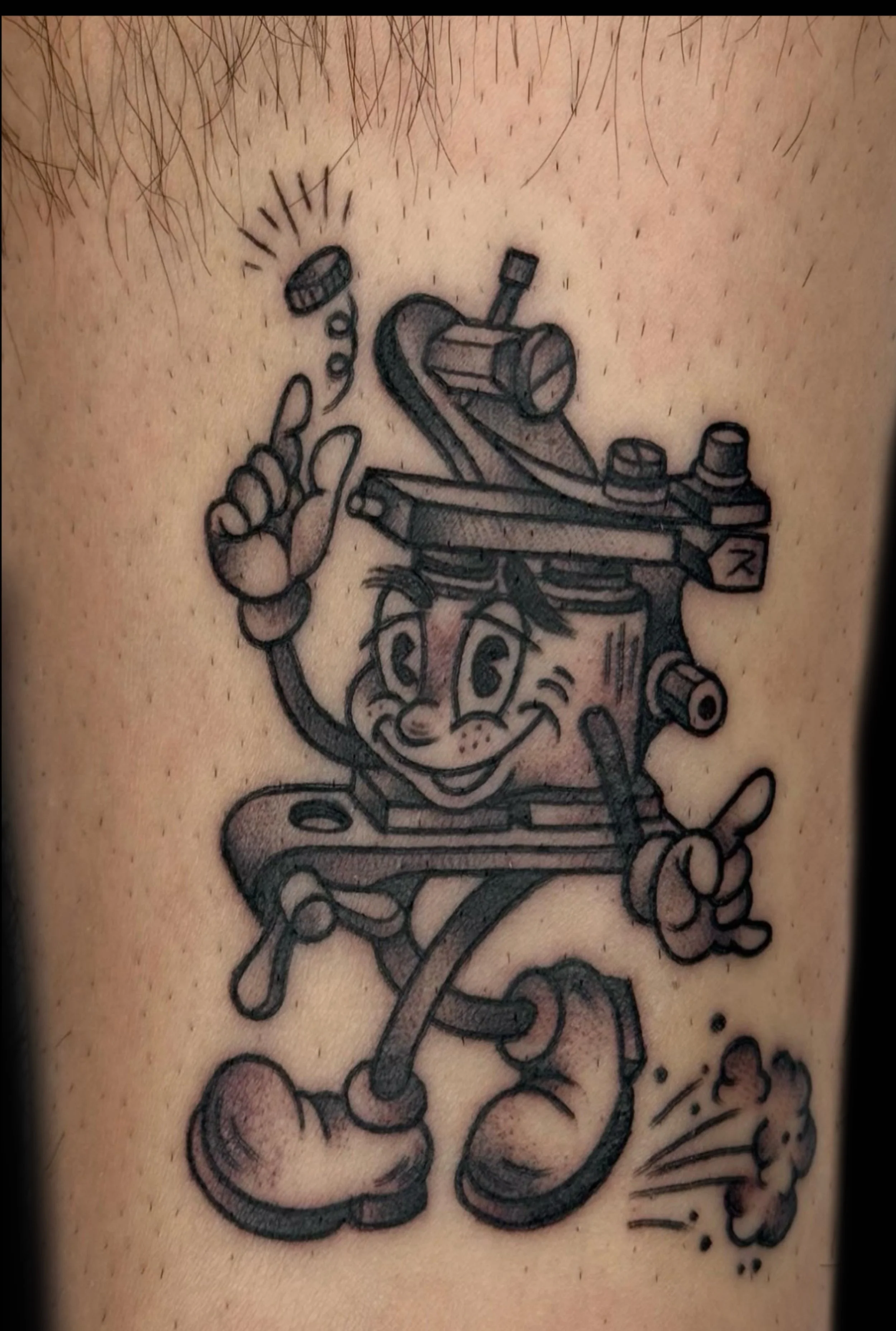 American traditional style coil tattoo machine tattoo