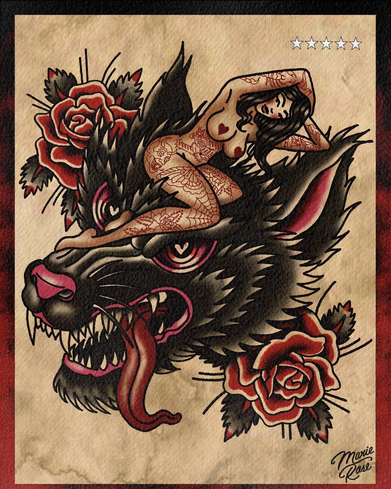 Traditional flash by Marie Rose
