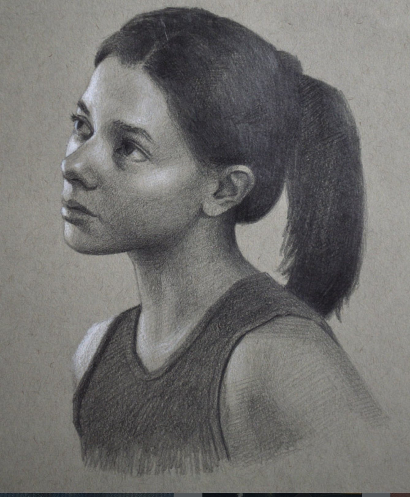 Charcoal drawing by William Zwick