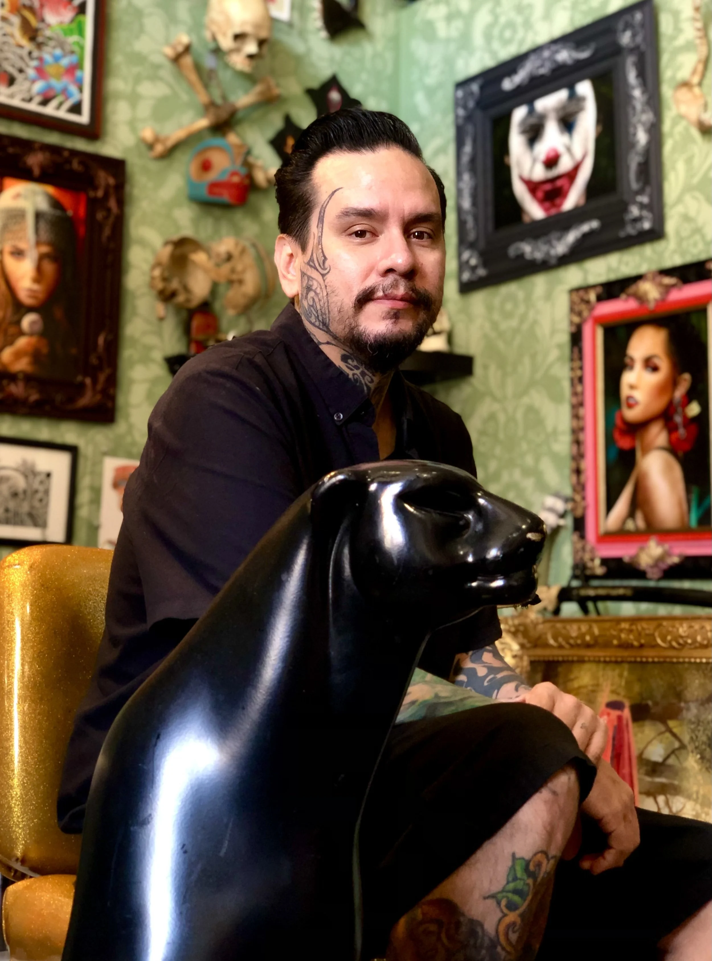Richie Lucero, tattoo artist and owner of Black Cat Tattoo Honolulu