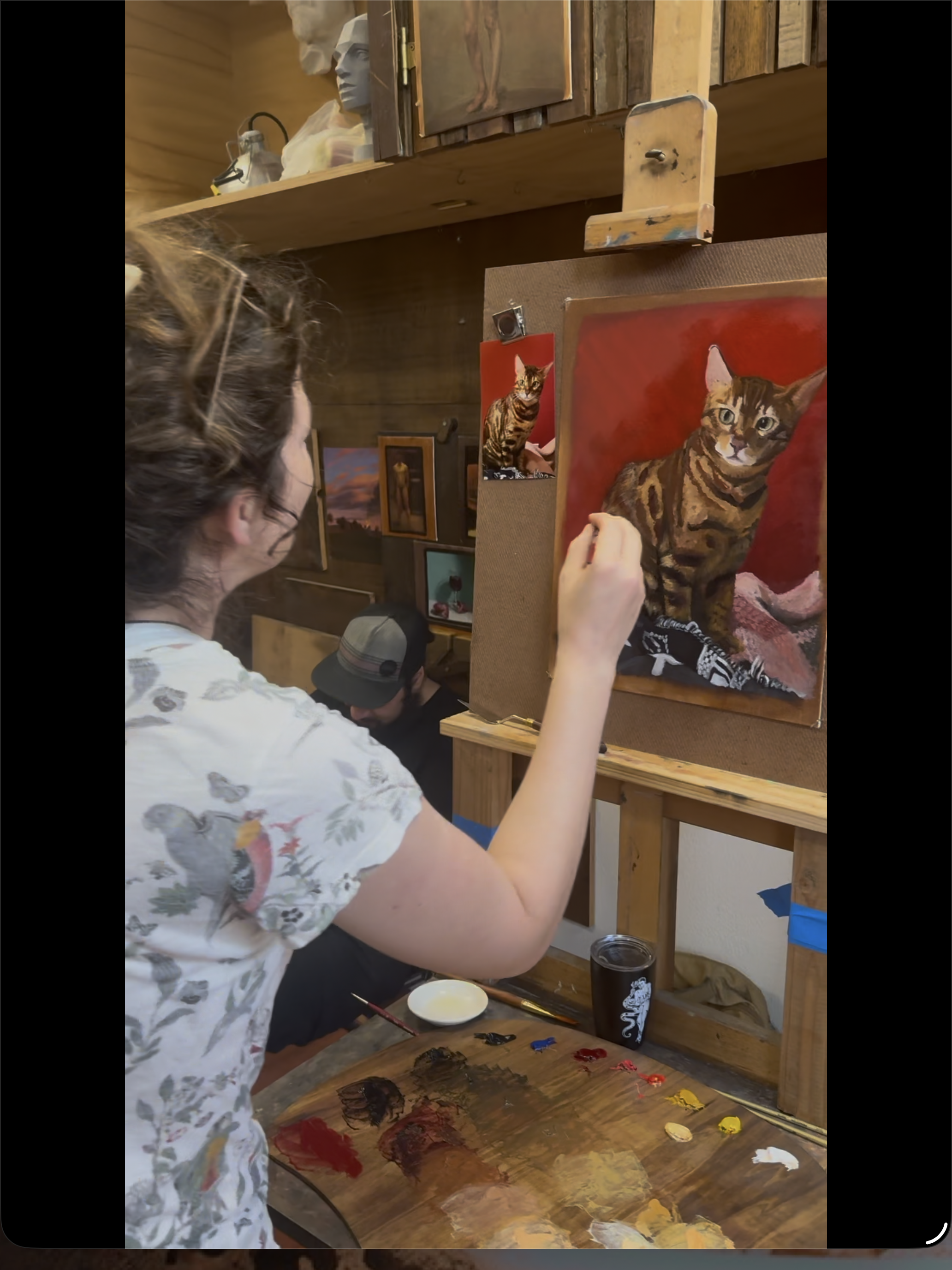 honolulu oil painter at zwick studio