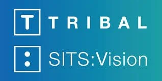 Tribal logo with text and icon, and SITS:Vision text
