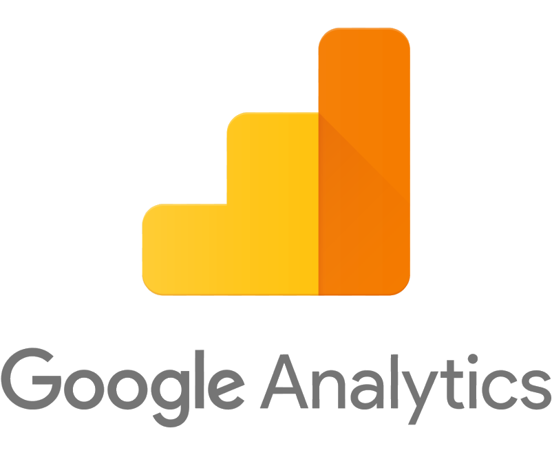 Google Analytics logo with a bar chart icon in orange and yellow above the text.